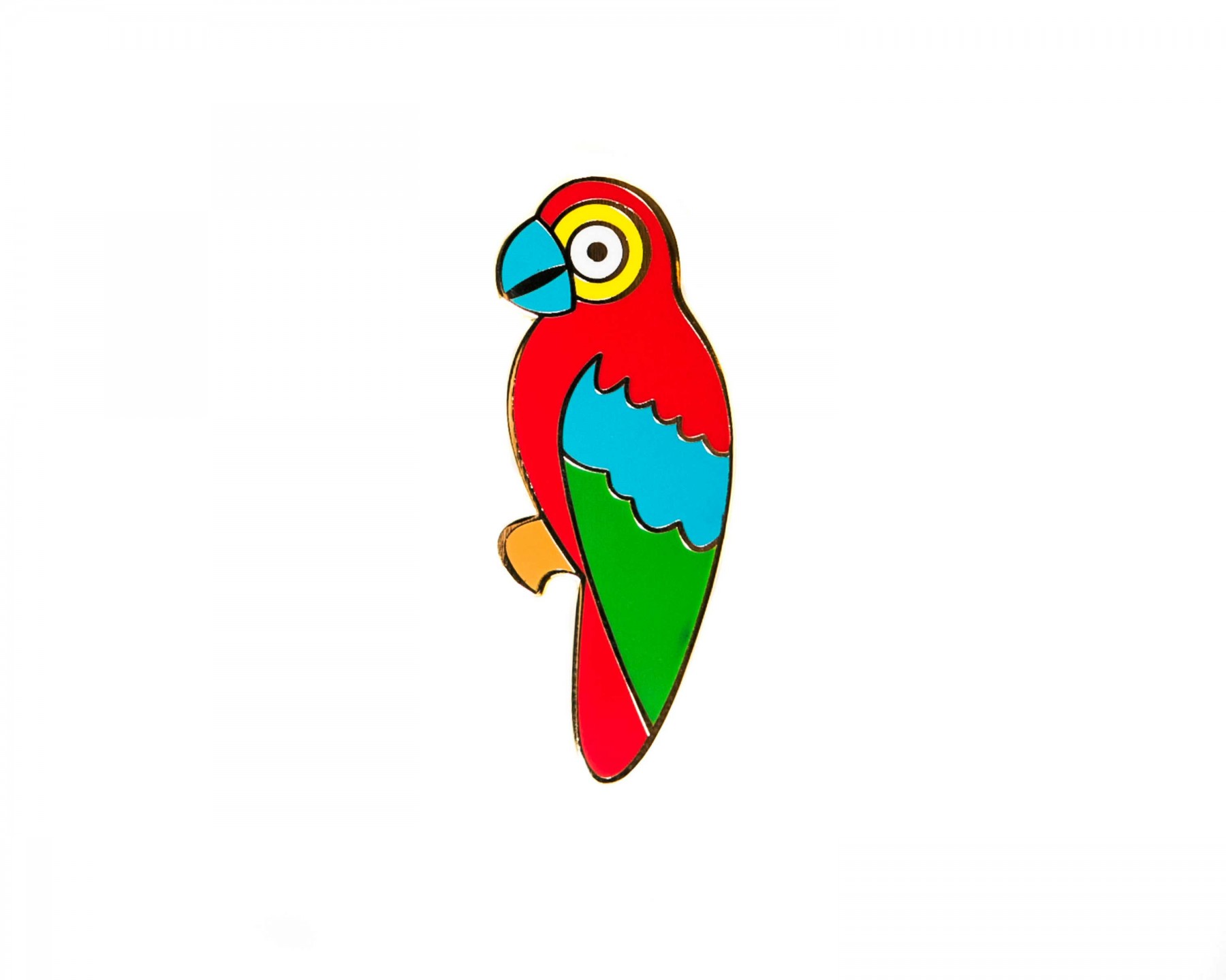 Parrot enamel pin