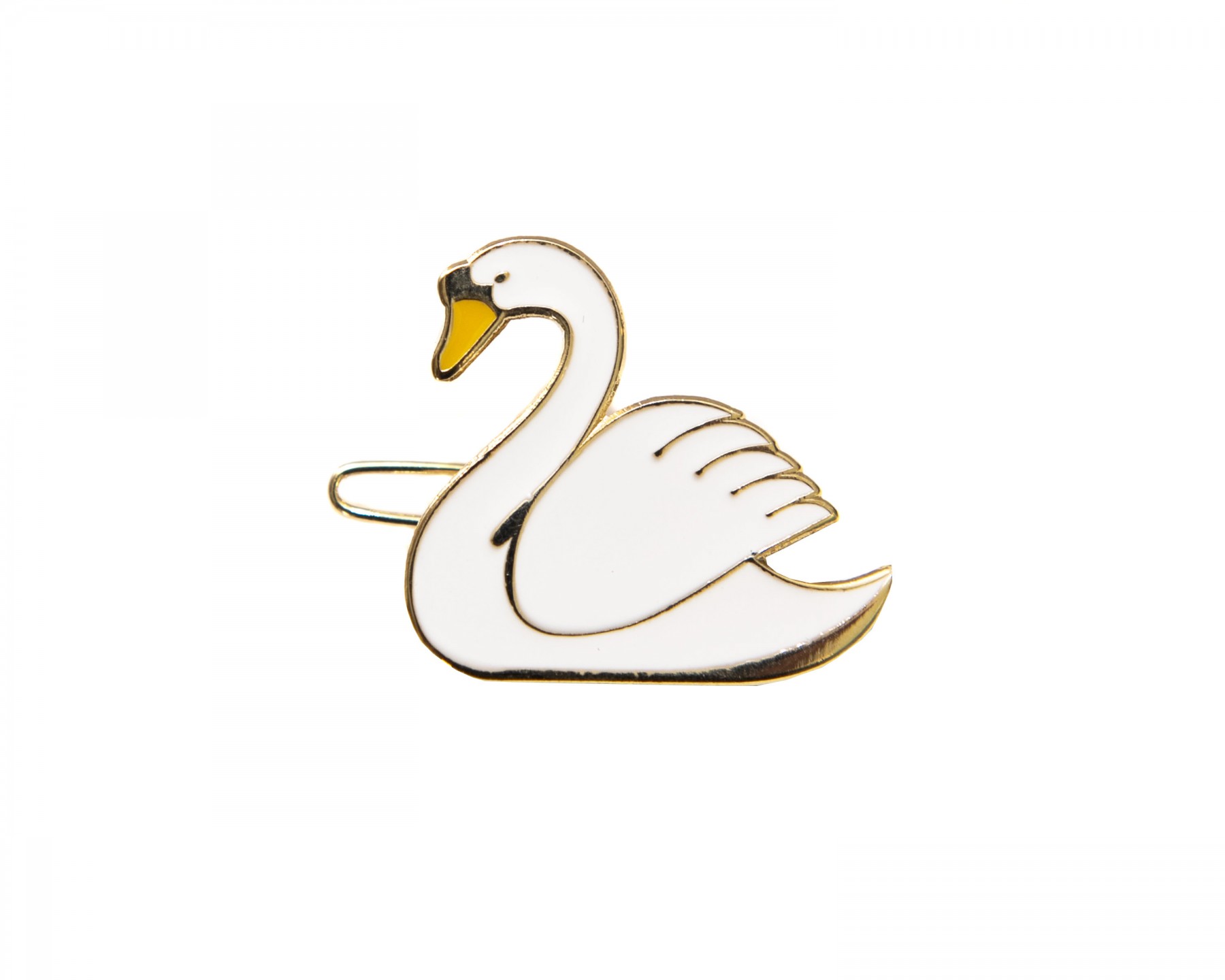 swan hair clip
