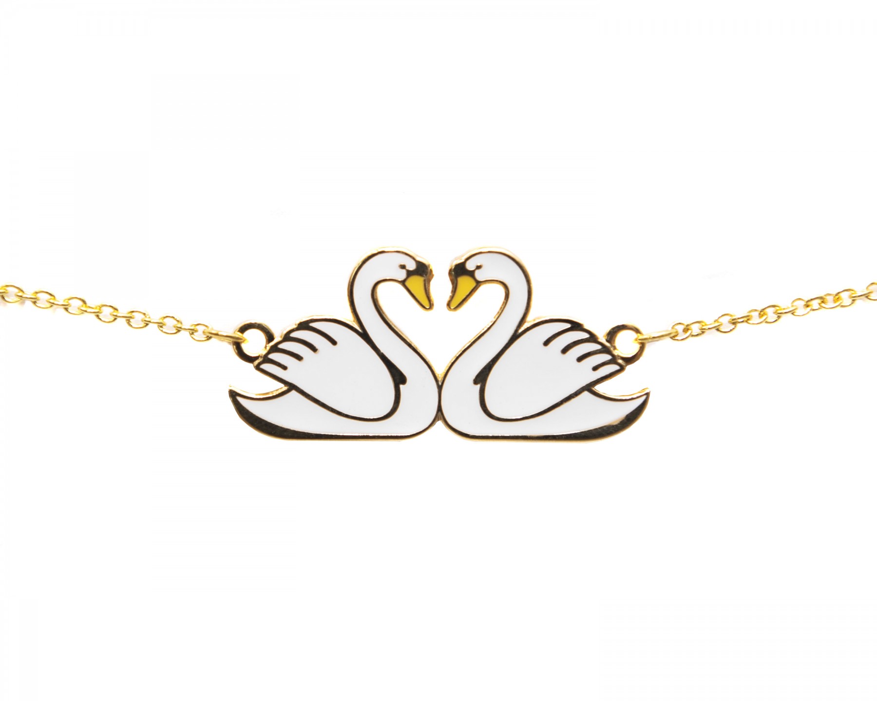Duo of swans bracelet