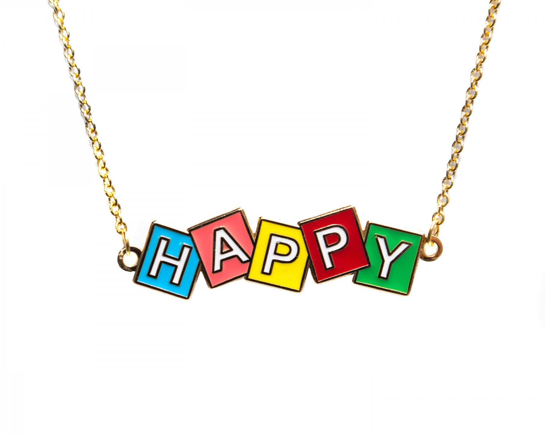 'happy' necklace