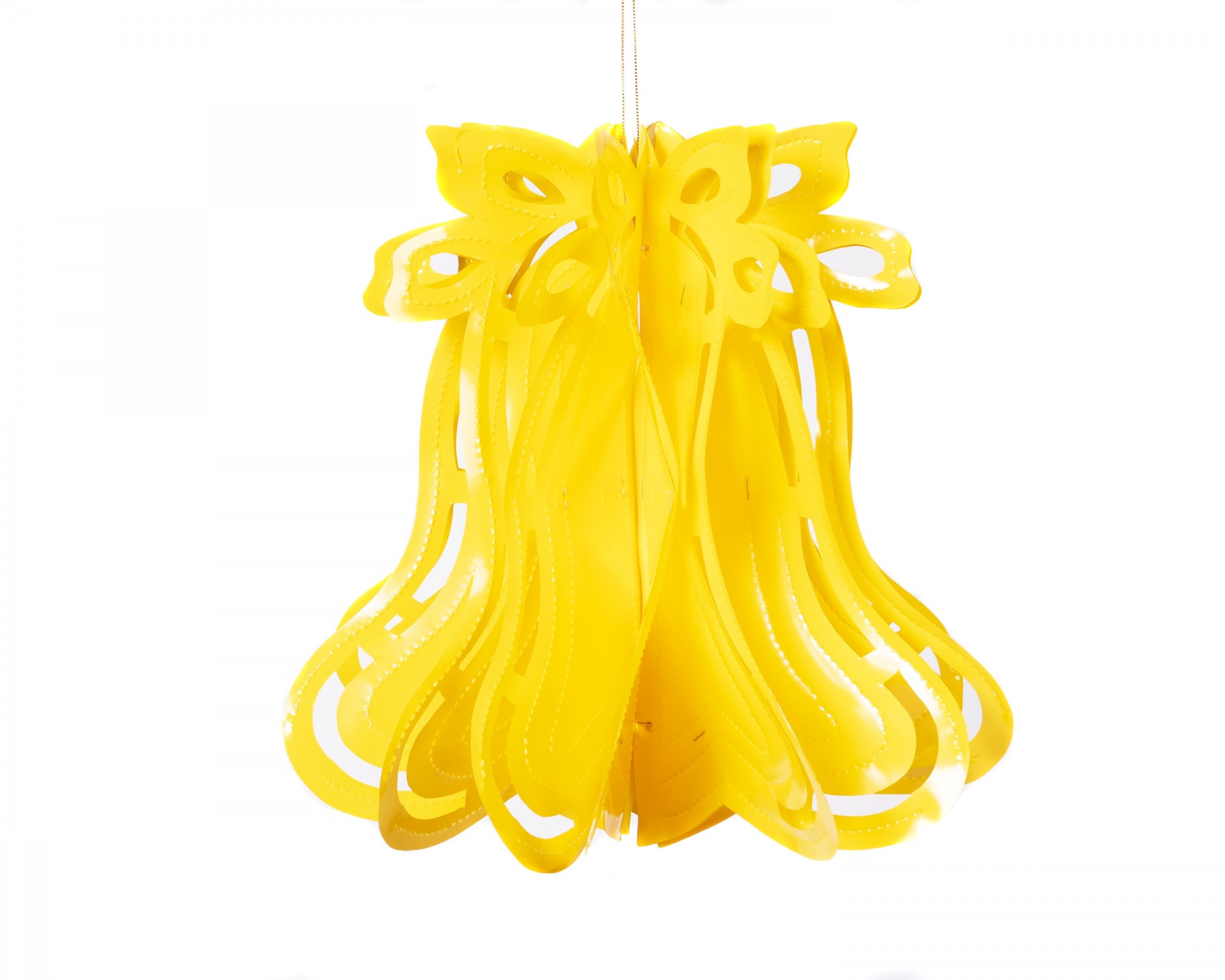 neon bell decoration - yellow