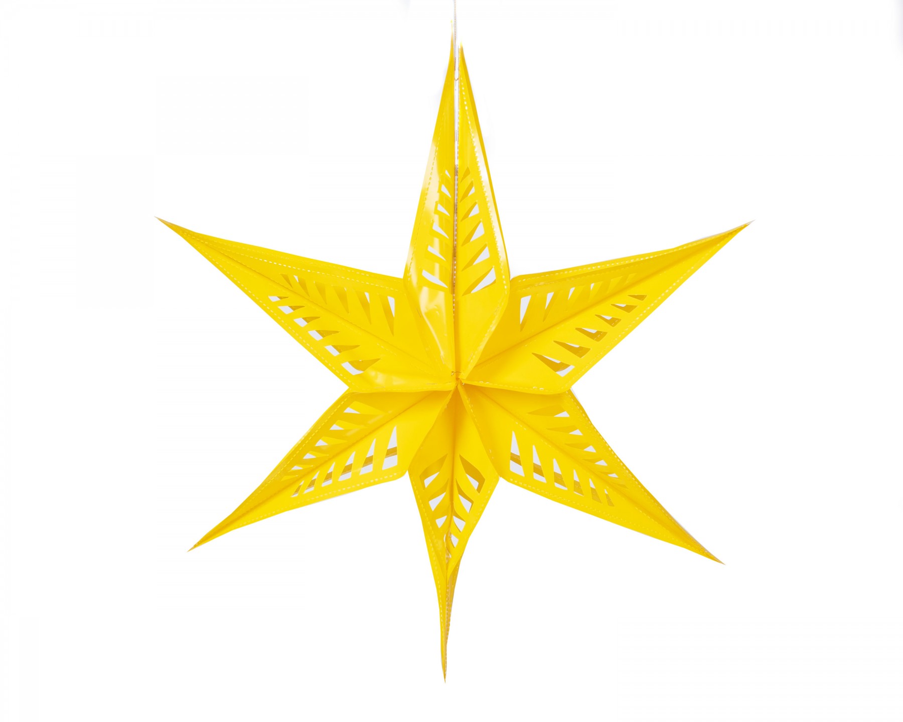 Large star decoration - yellow