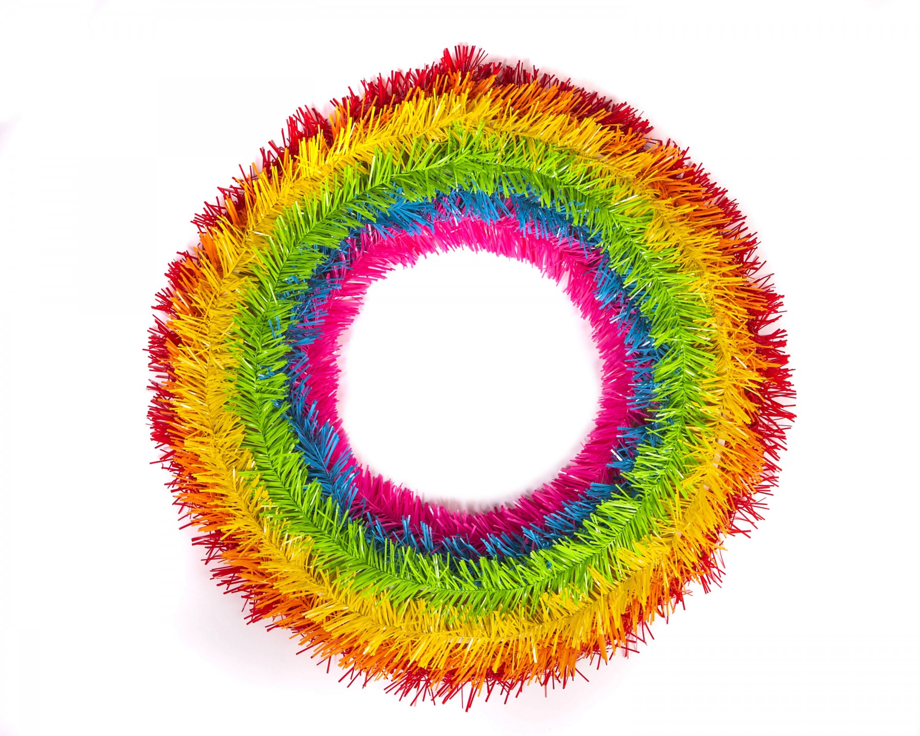 Rainbow wreath