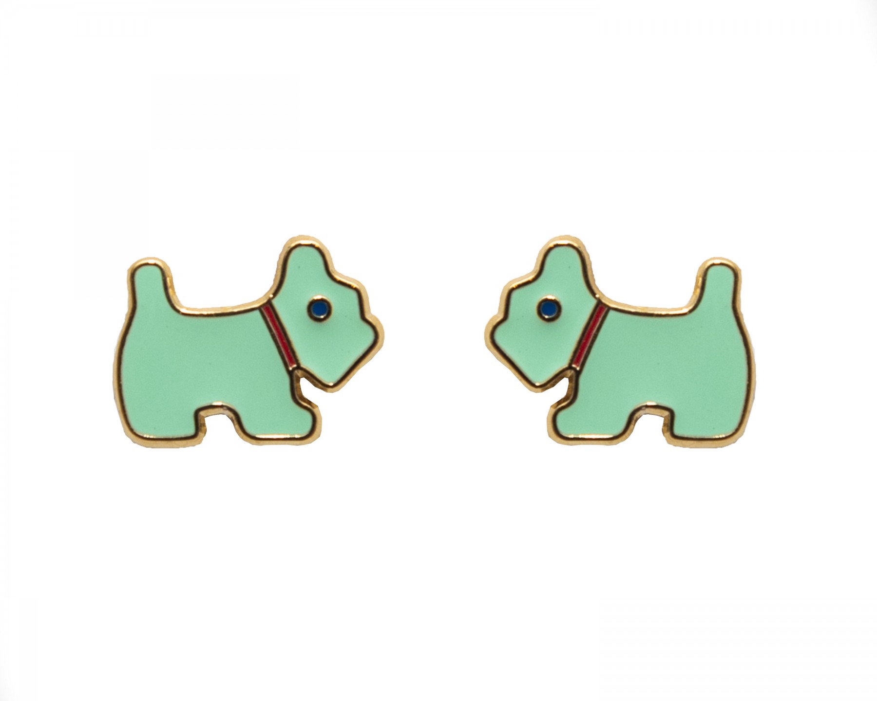 Scottie dog earrings