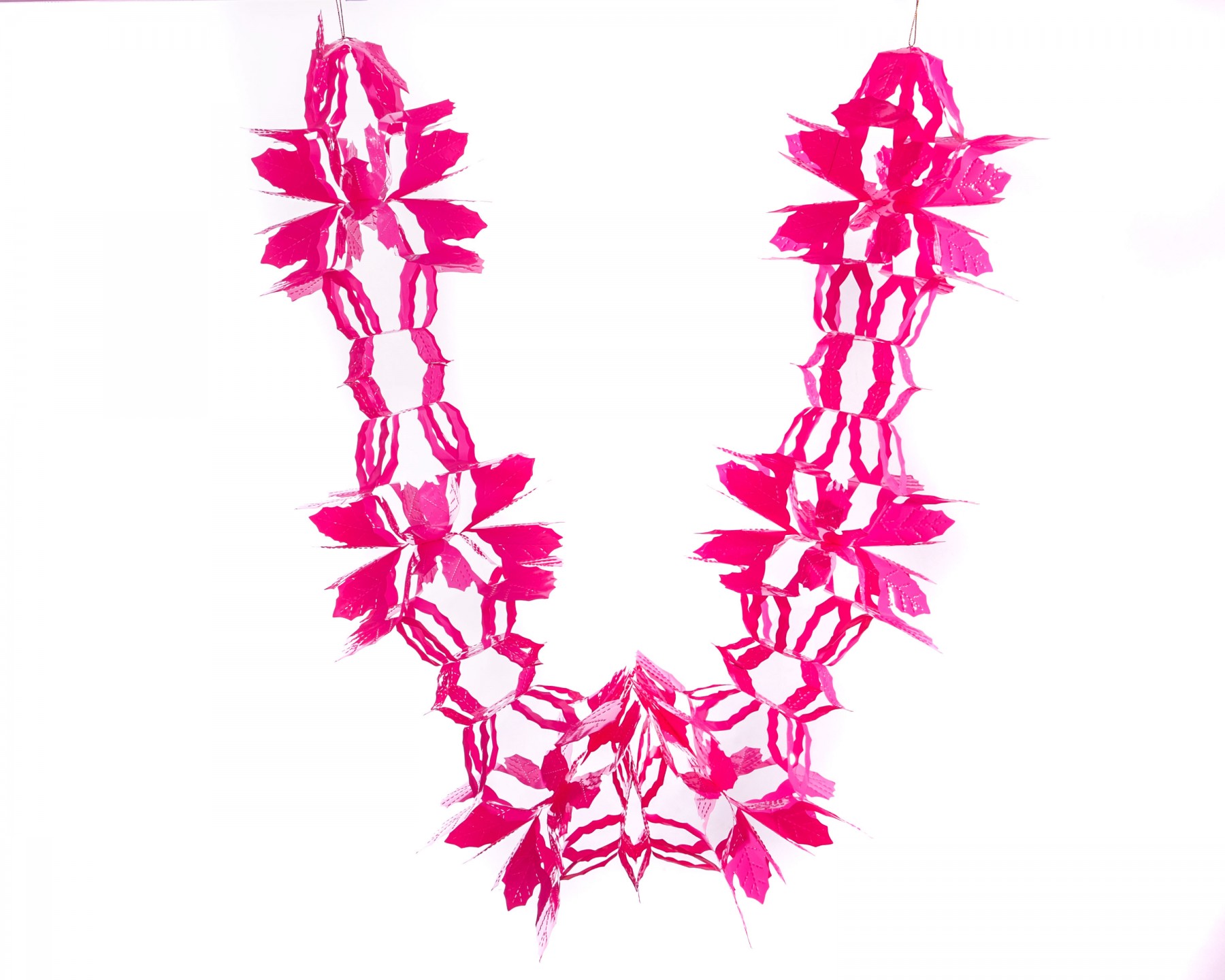 Pull out garland - pink