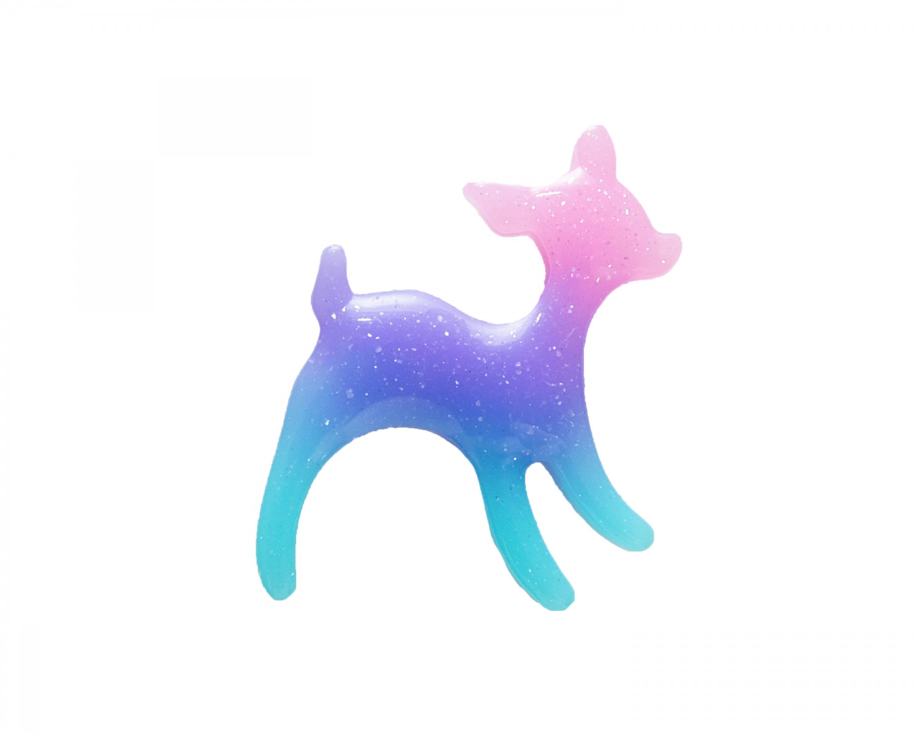 deer resin brooch