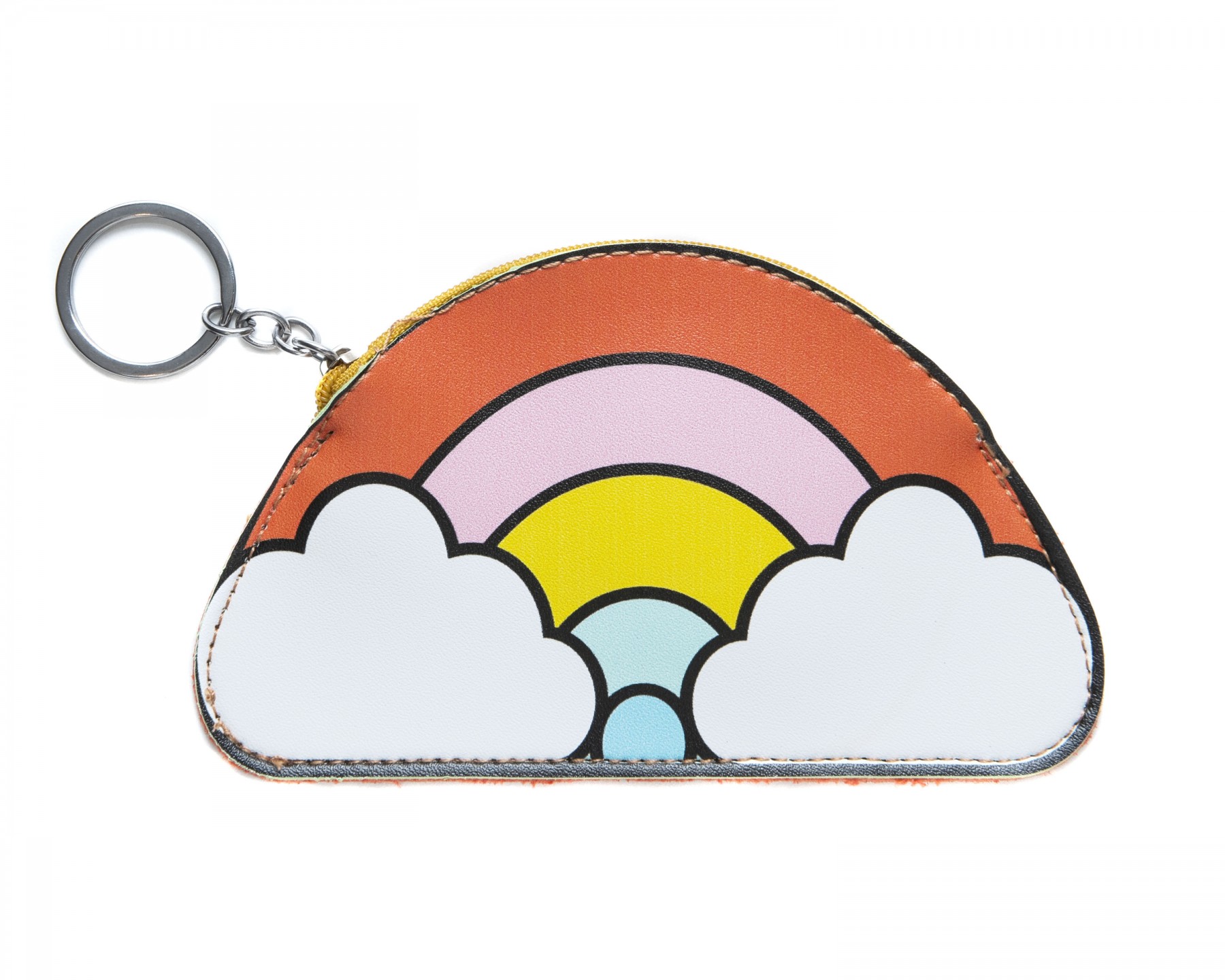 Rainbow vinyl purse