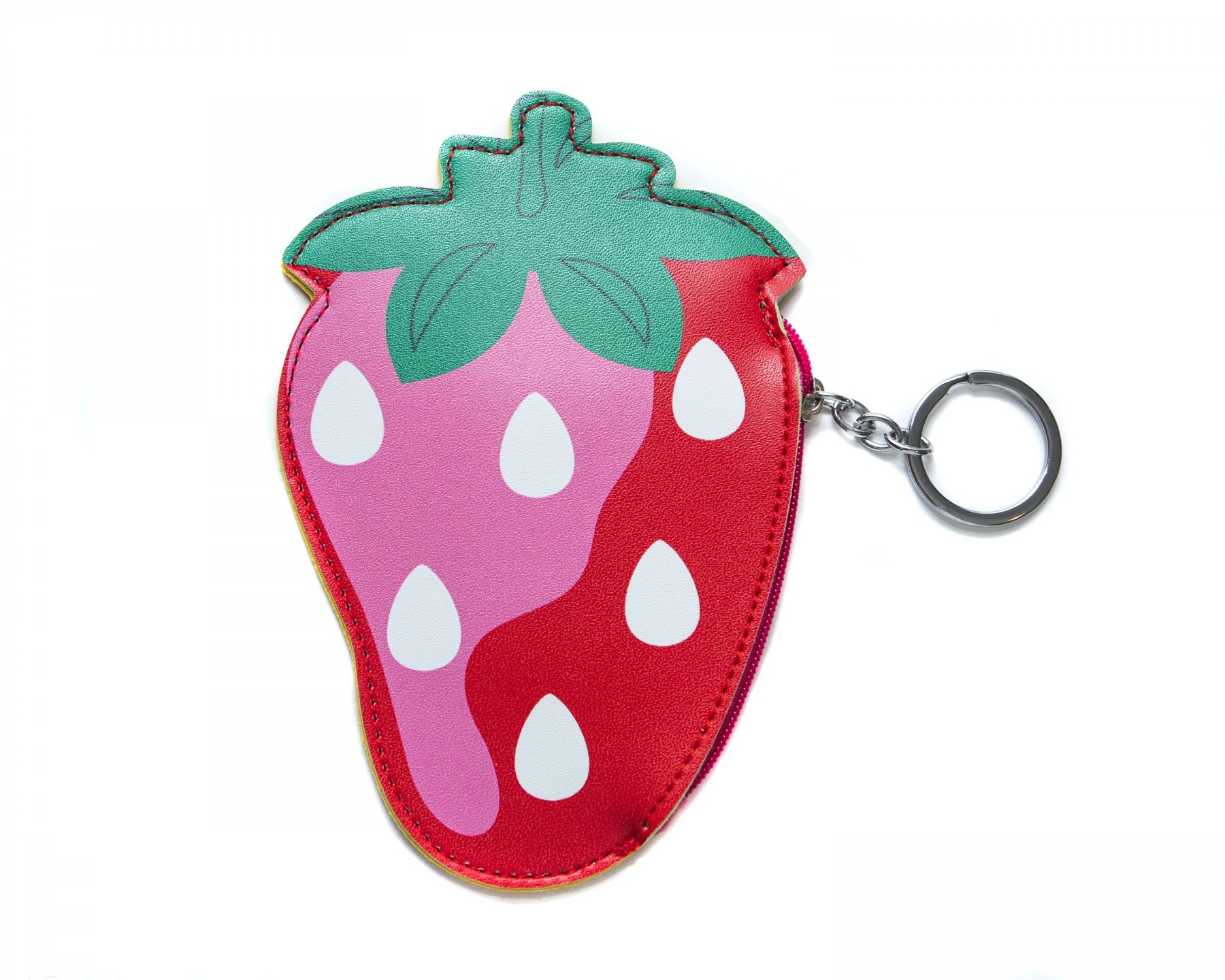 strawberry vinyl purse