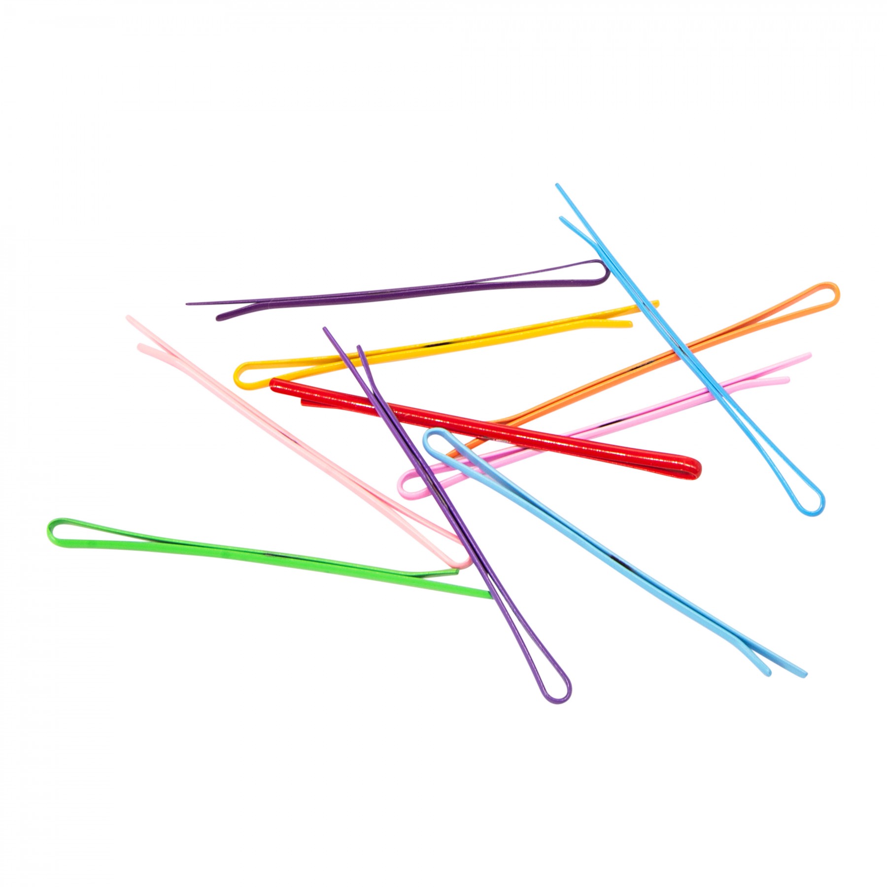 multi coloured bobby pins