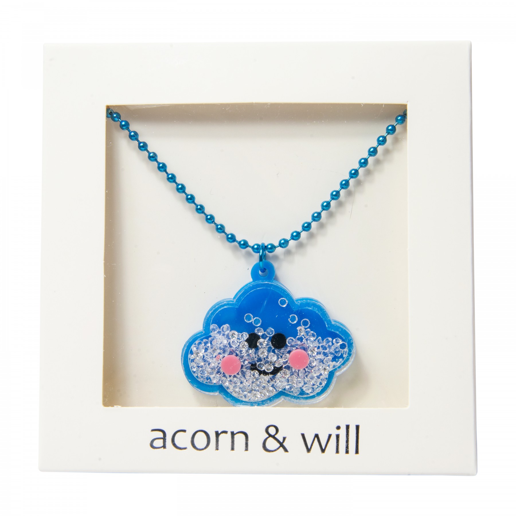 Cloud acrylic necklace