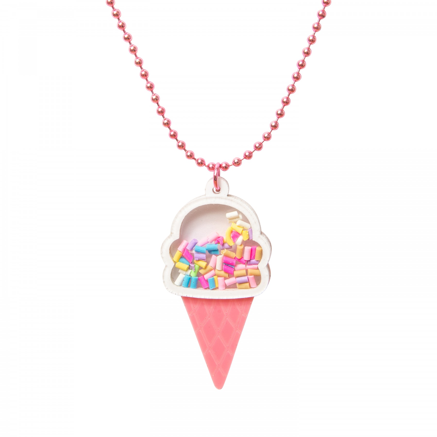 Ice cream acrylic necklace
