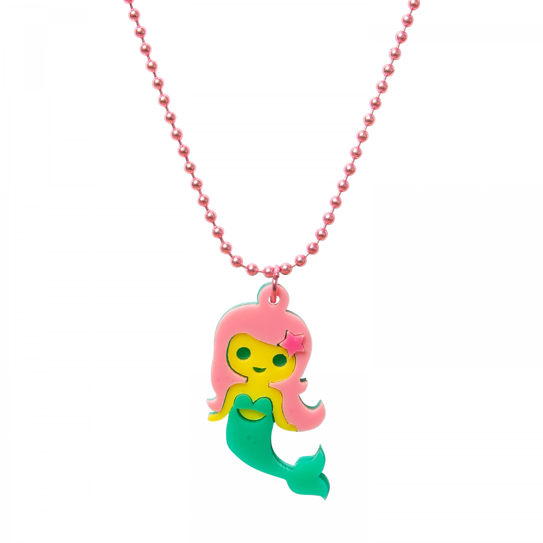 Mermaid acrylic necklace