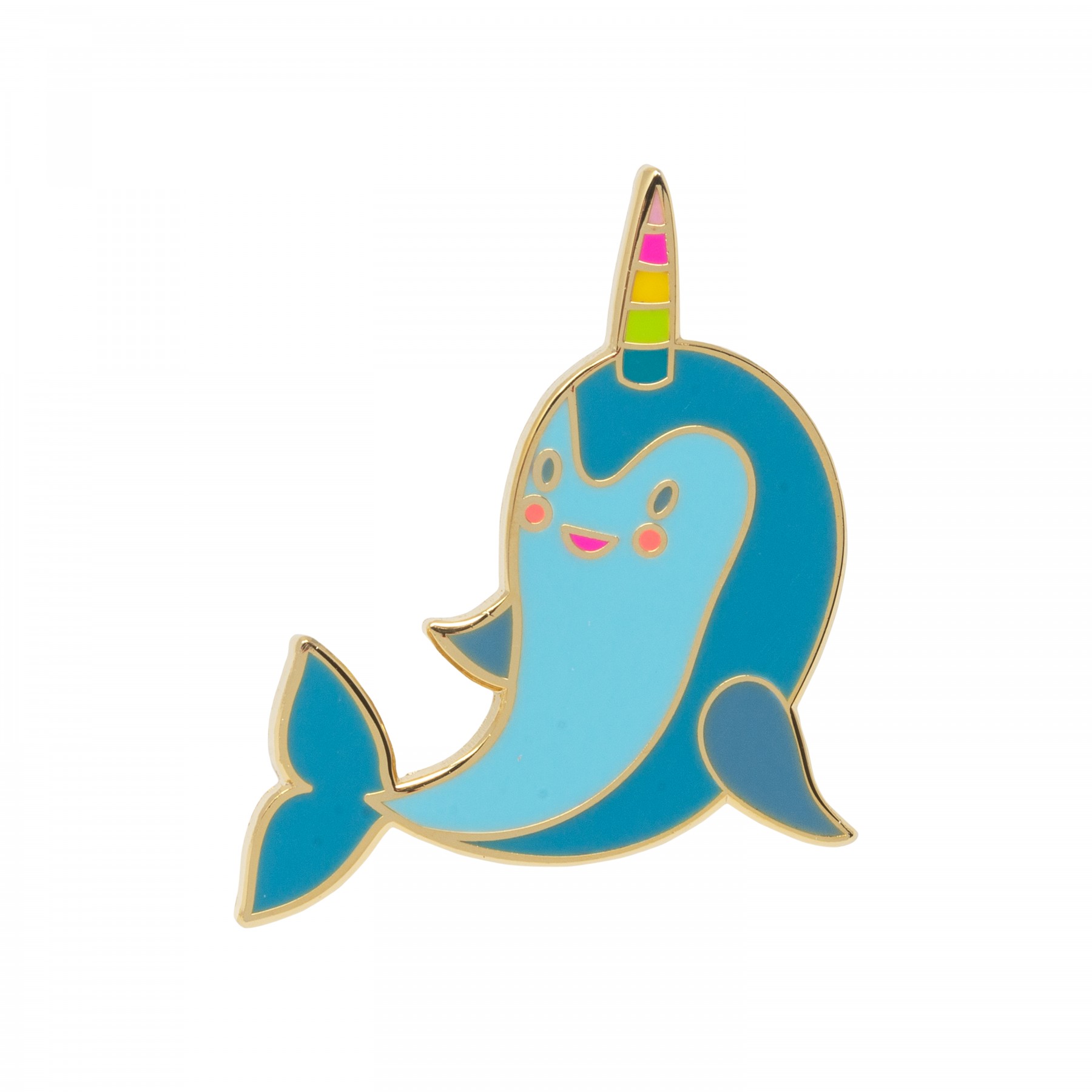 Narwhale enamel pin
