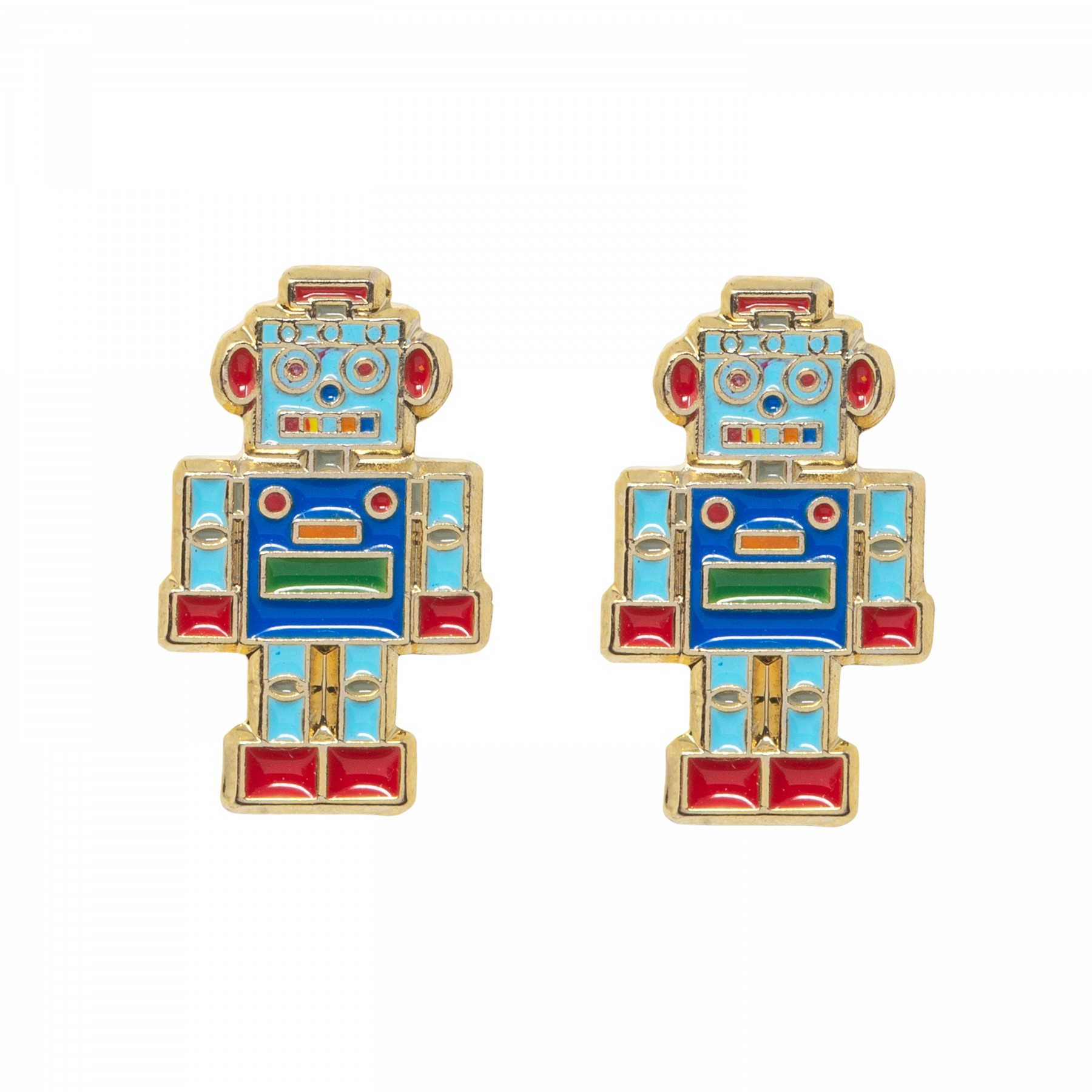Robot earrings
