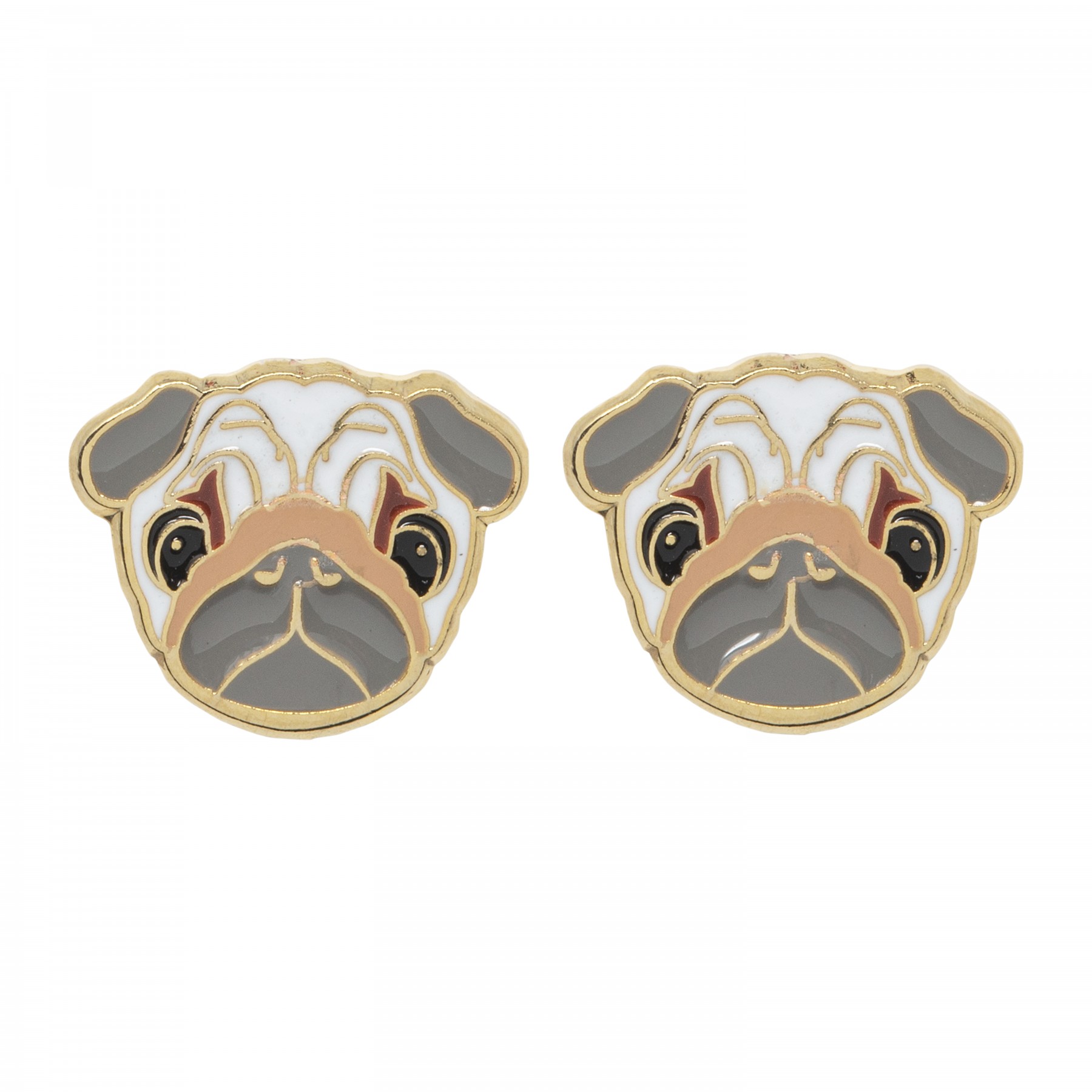 Pug earrings