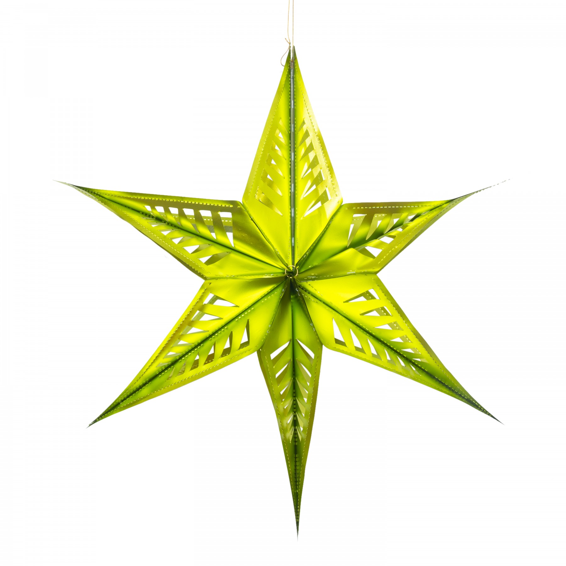 Large star decoration - lime