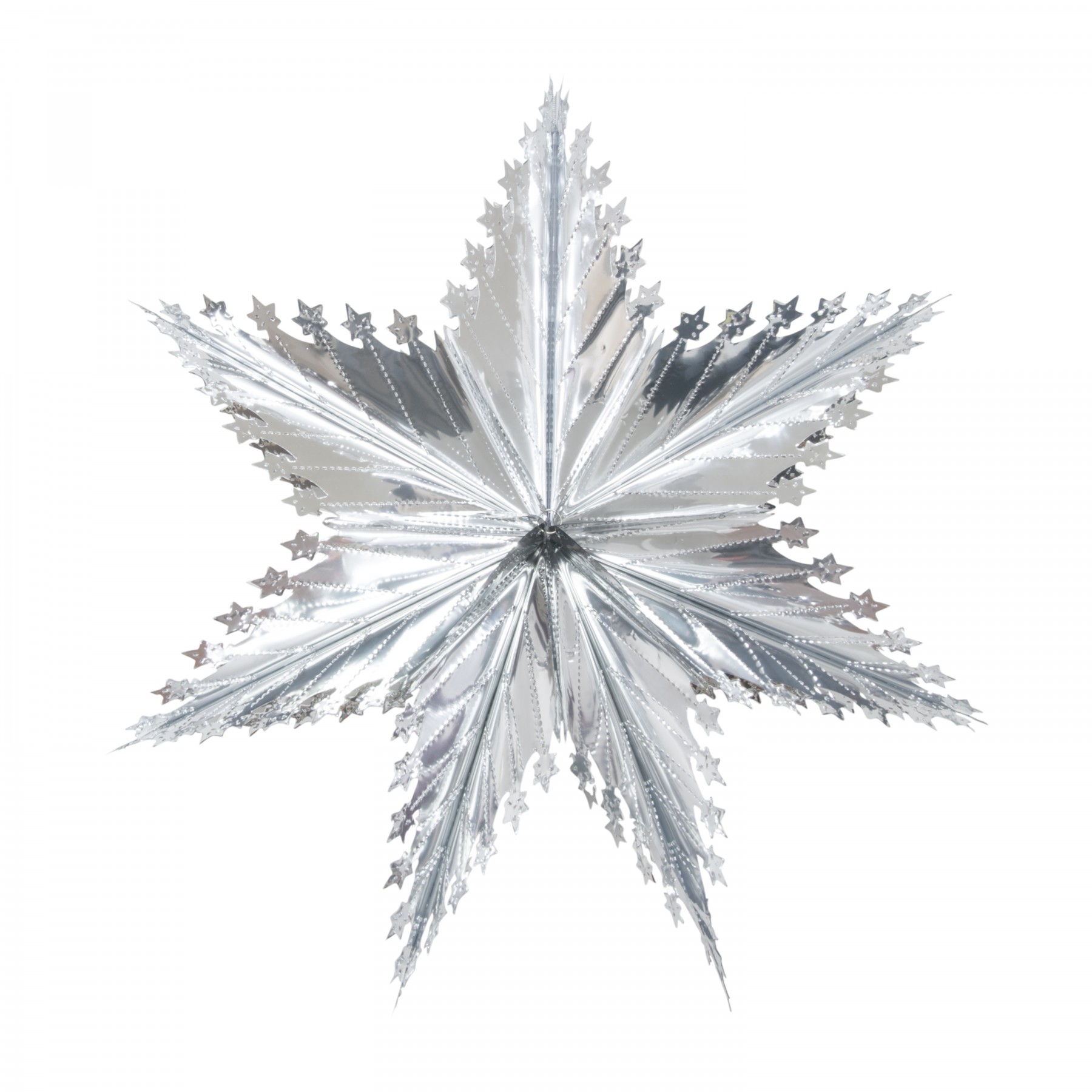 Starry star decoration - silver