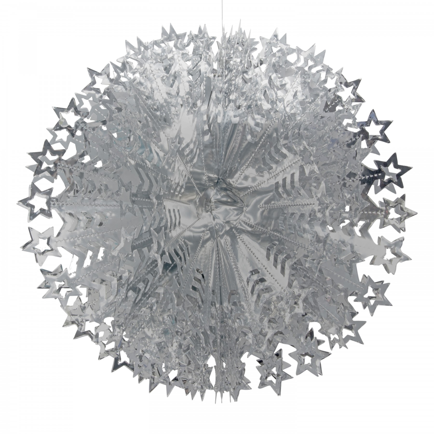 Starry ball decoration - silver