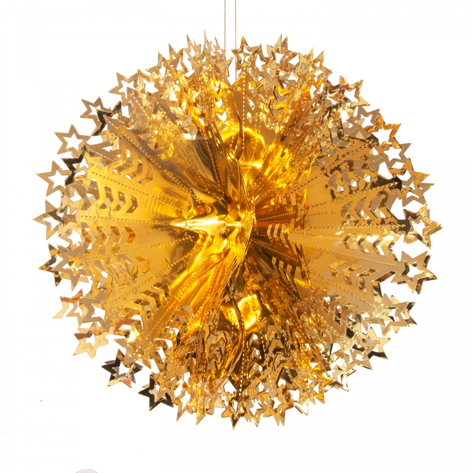 starry ball decoration - gold