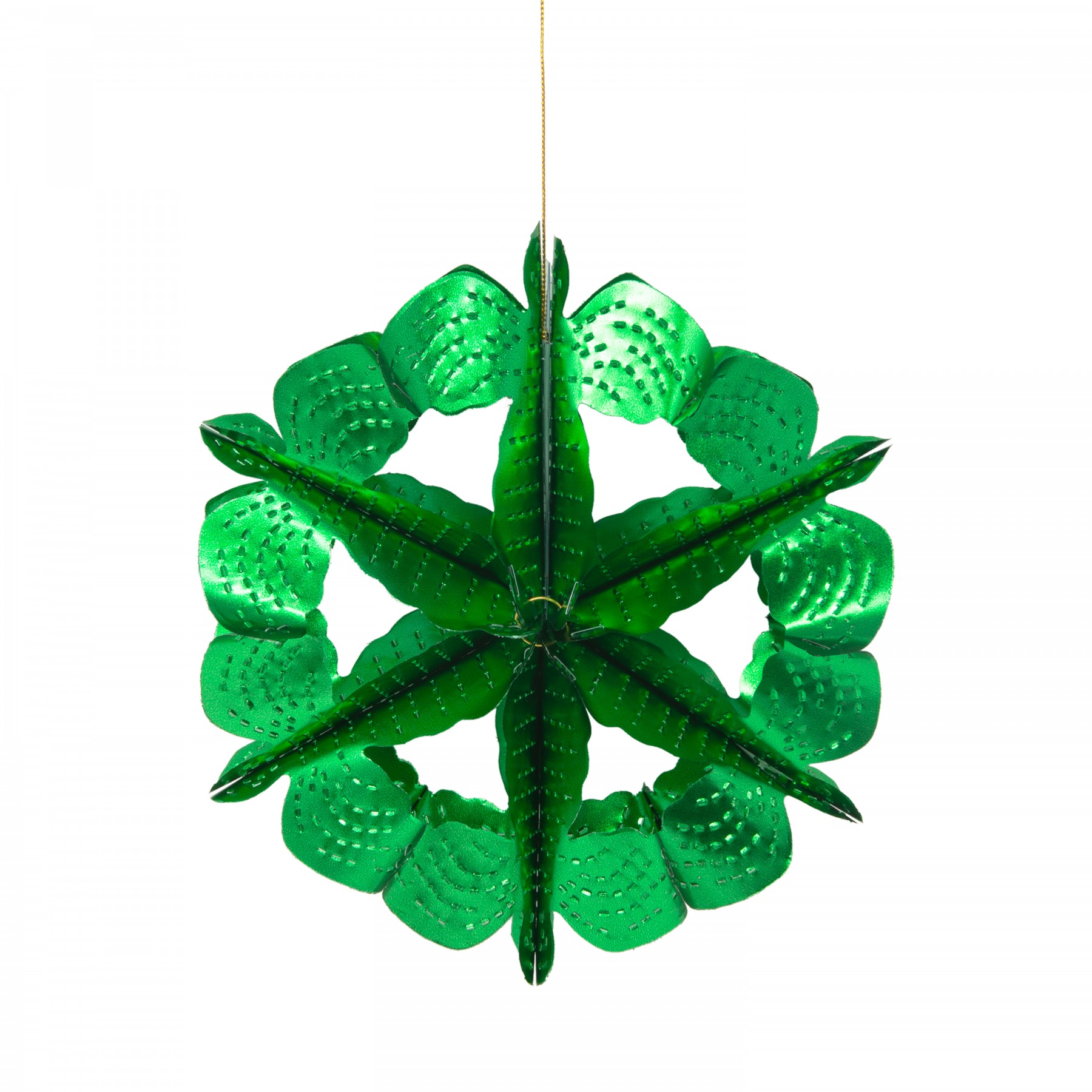 small snowflake - green