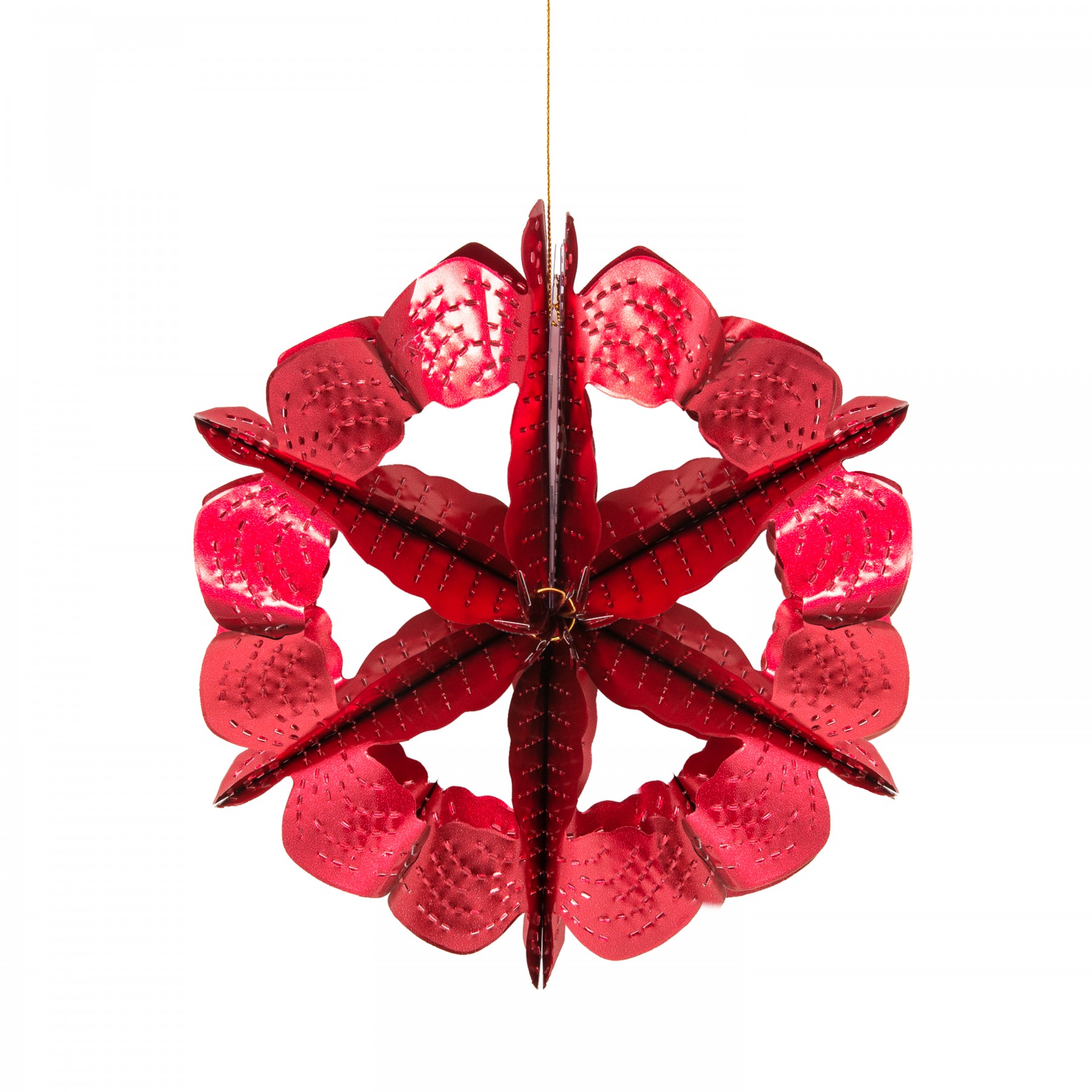 Small snowflake - red