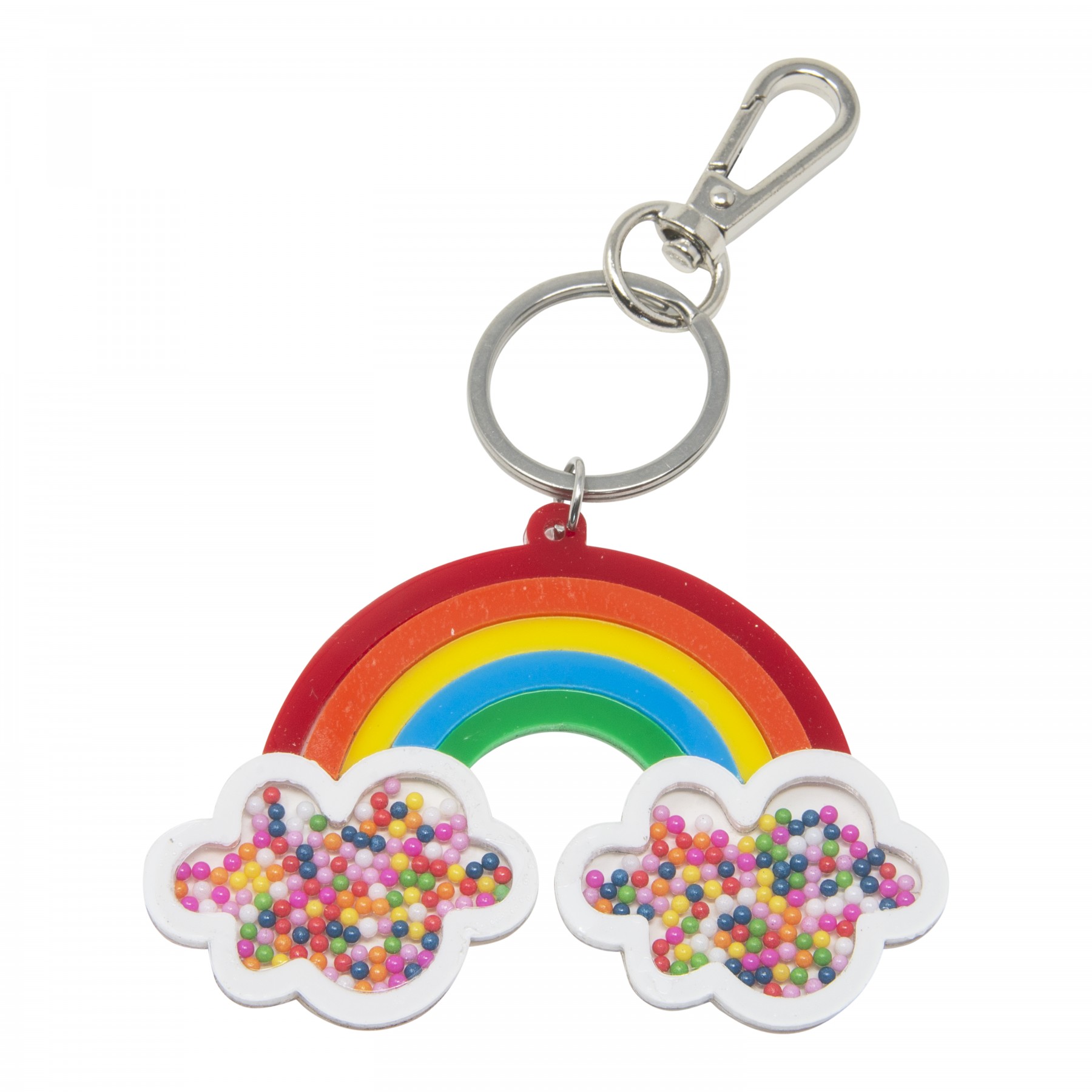 Rainbow keyring/ bag charm