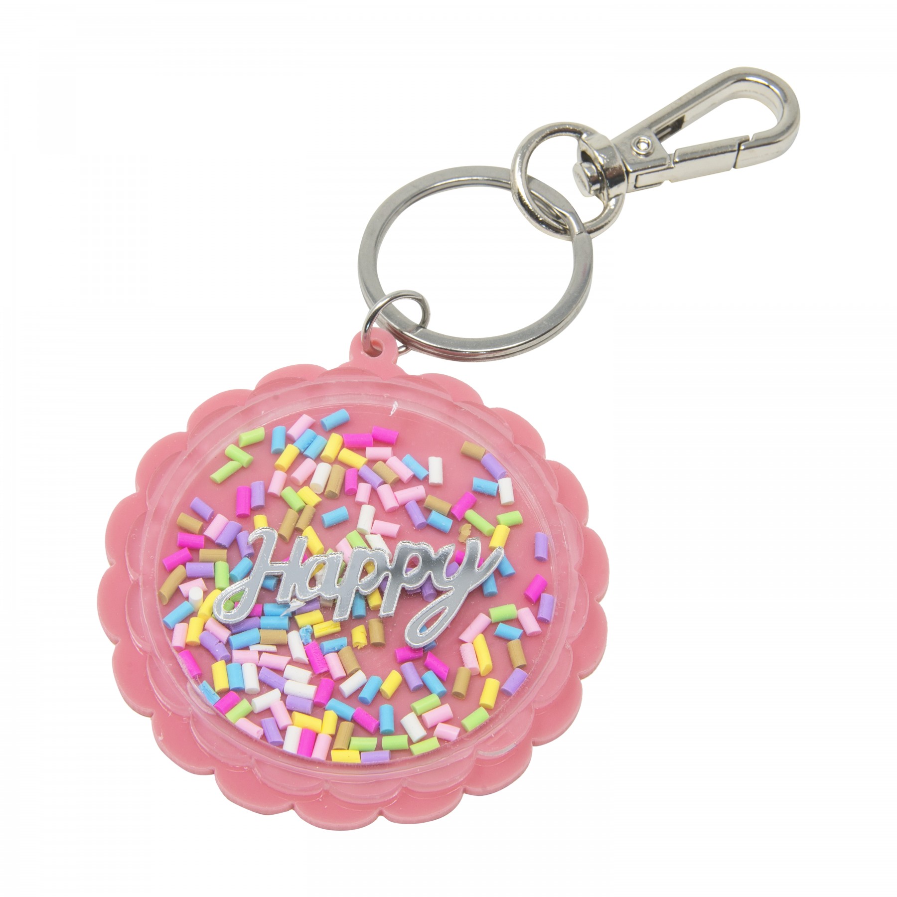 'happy' keyring/ bag charm