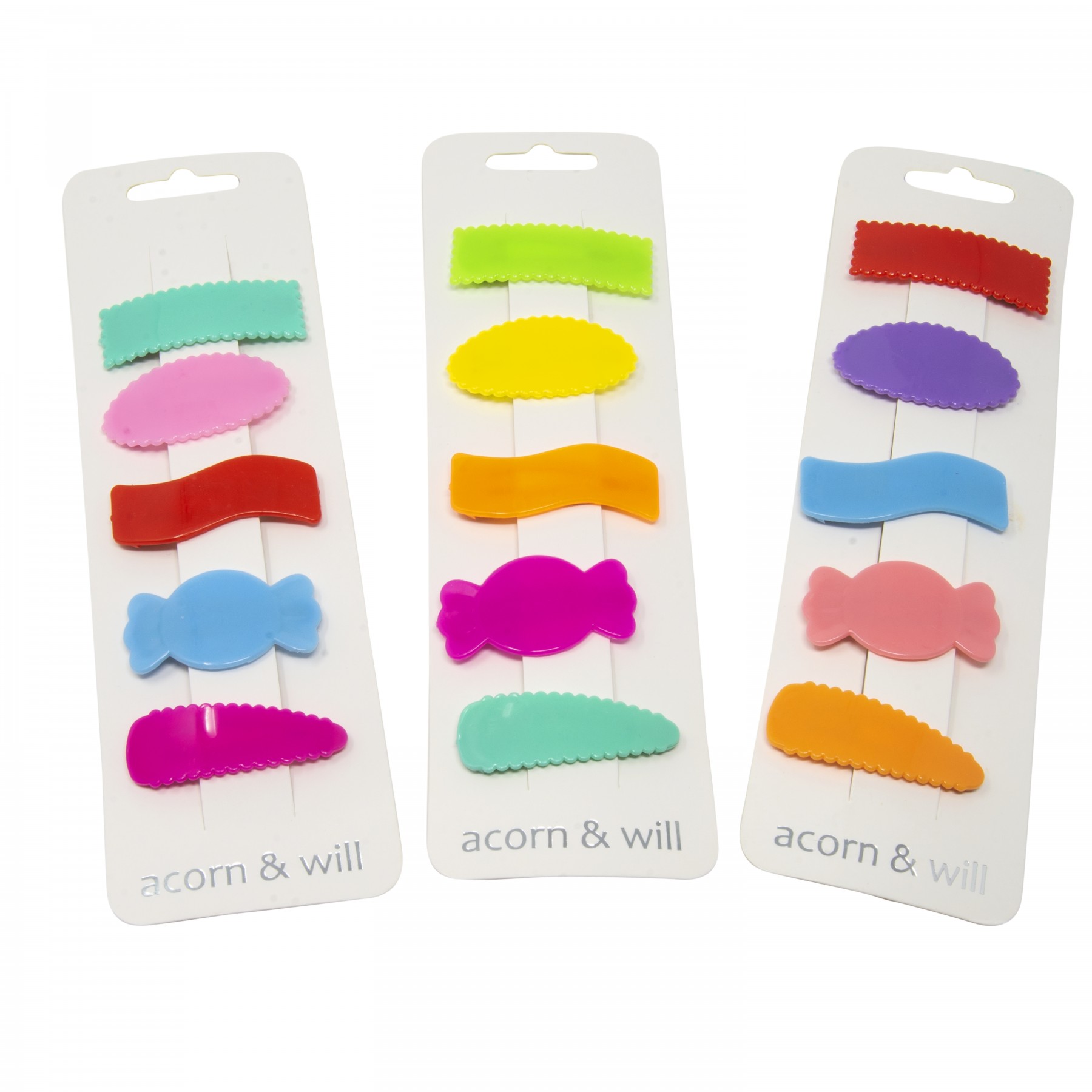 Set of 5 small snap clips