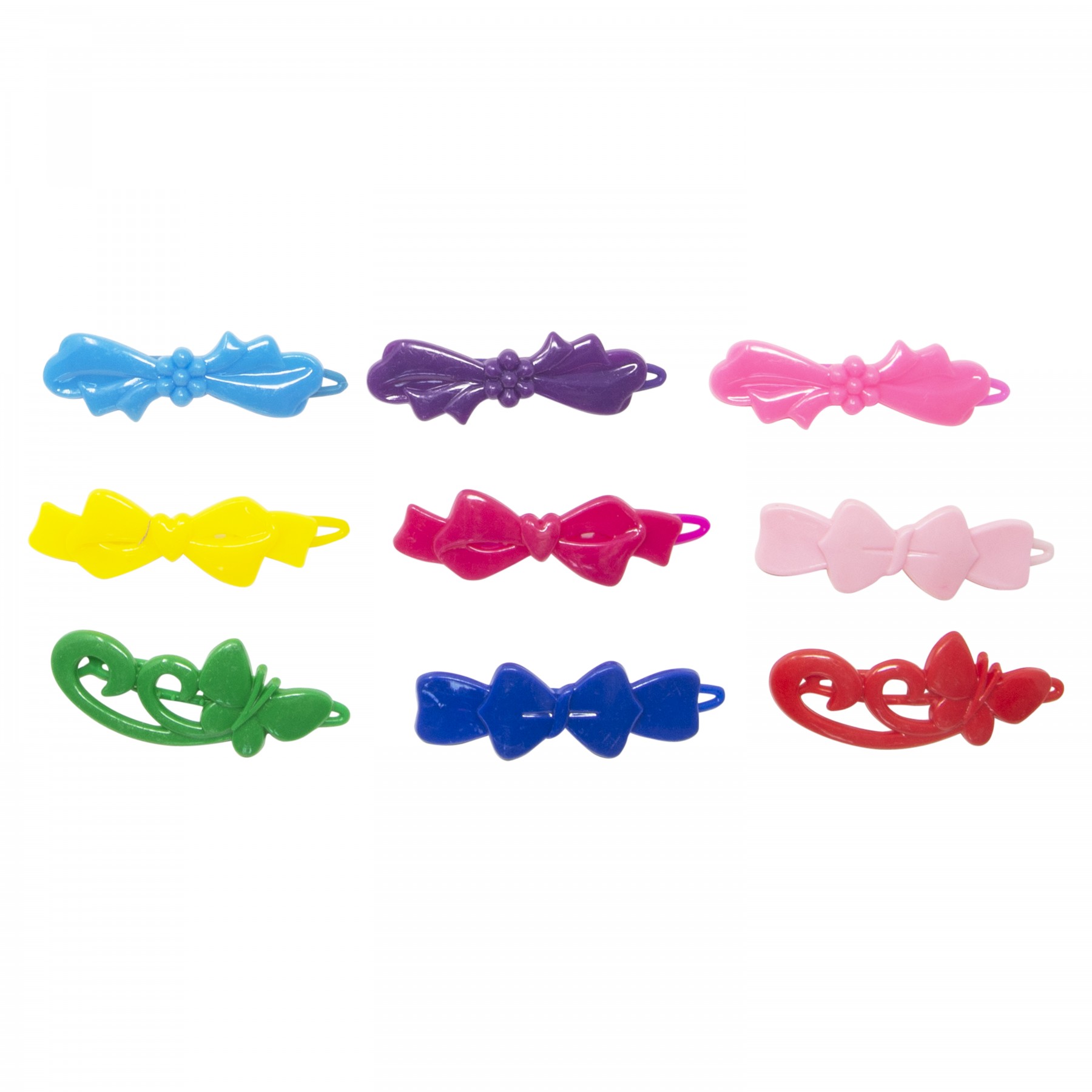 Set of 5 1980s hair clips