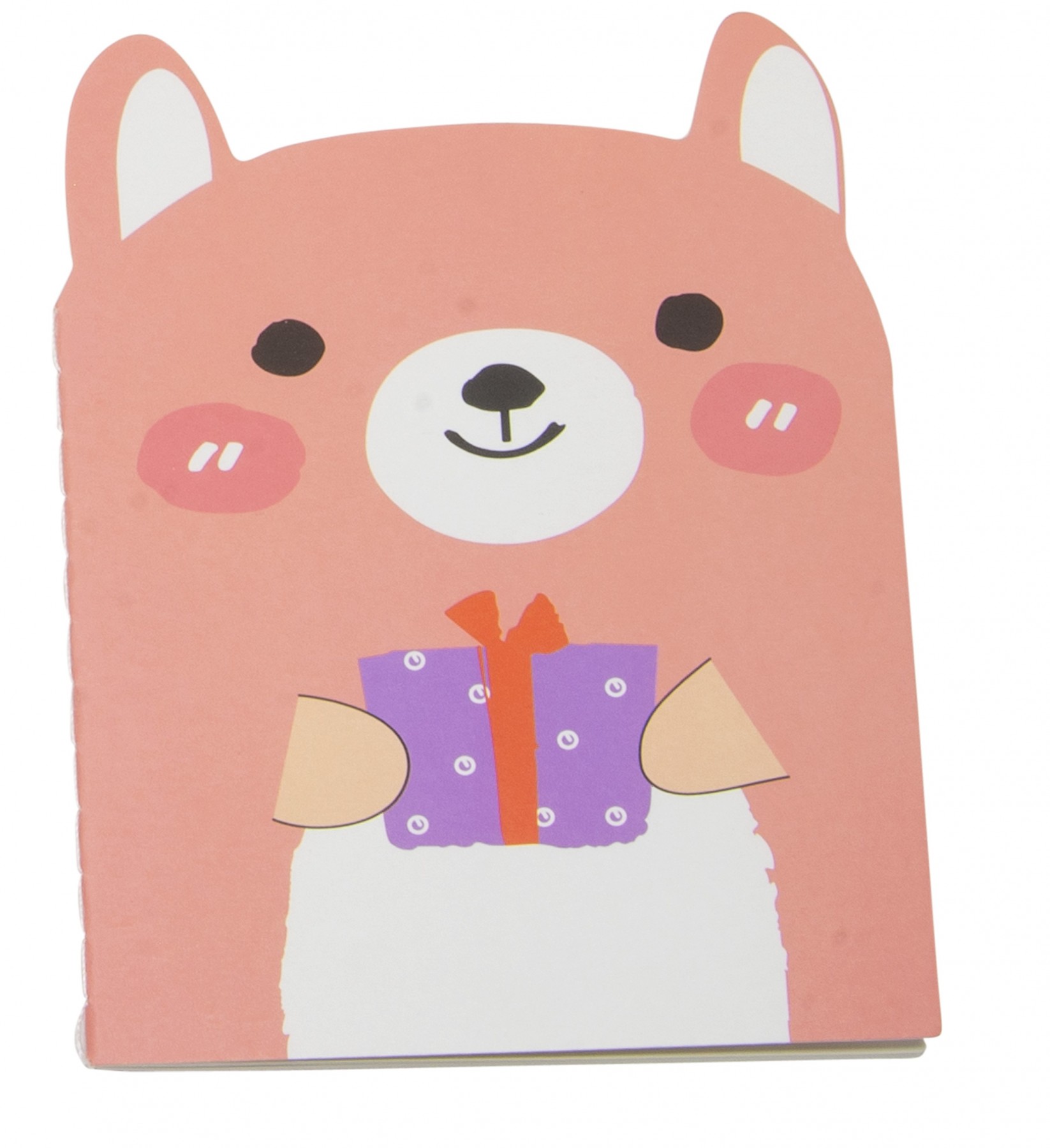 pink bear cute little notebook