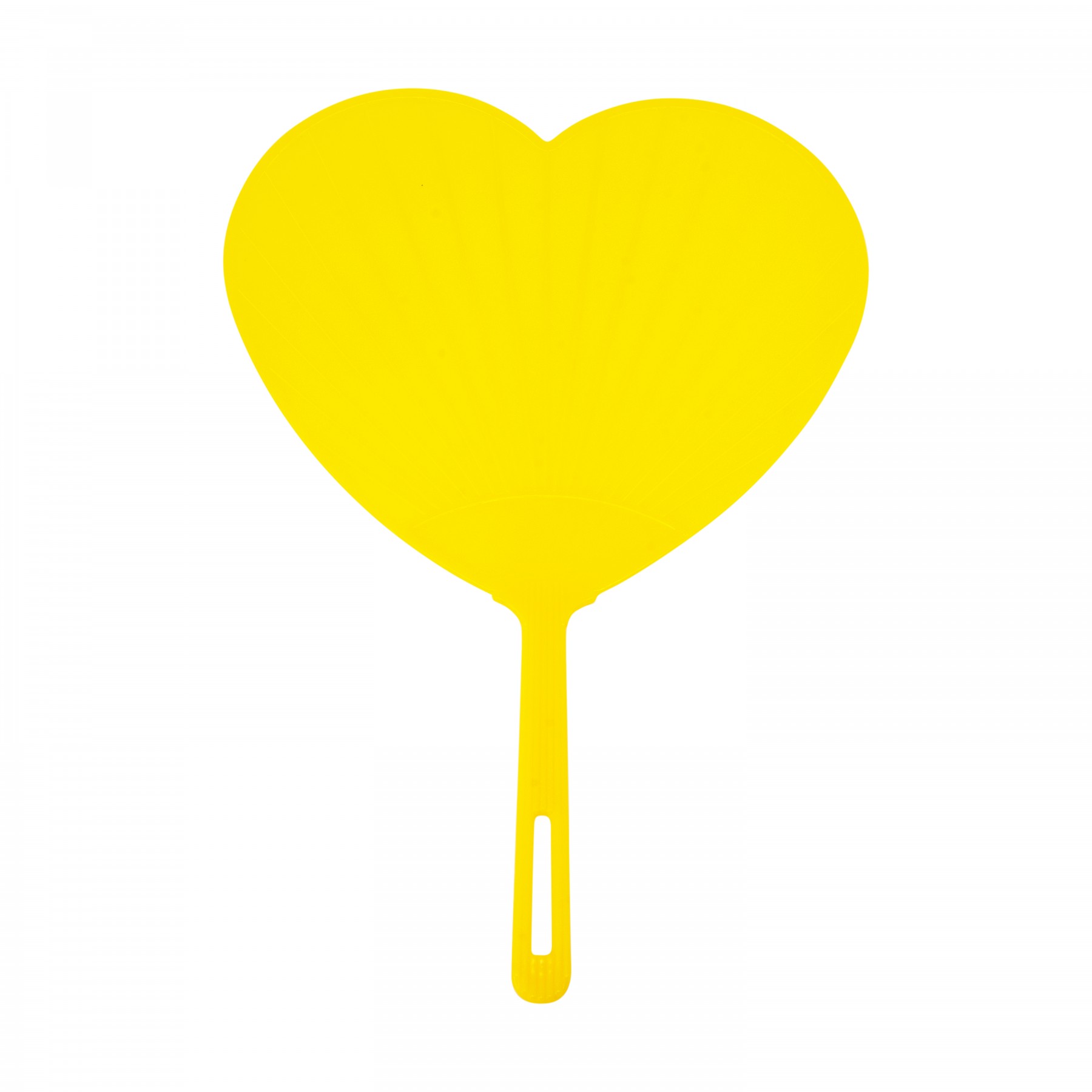 Heart shaped fan- yellow