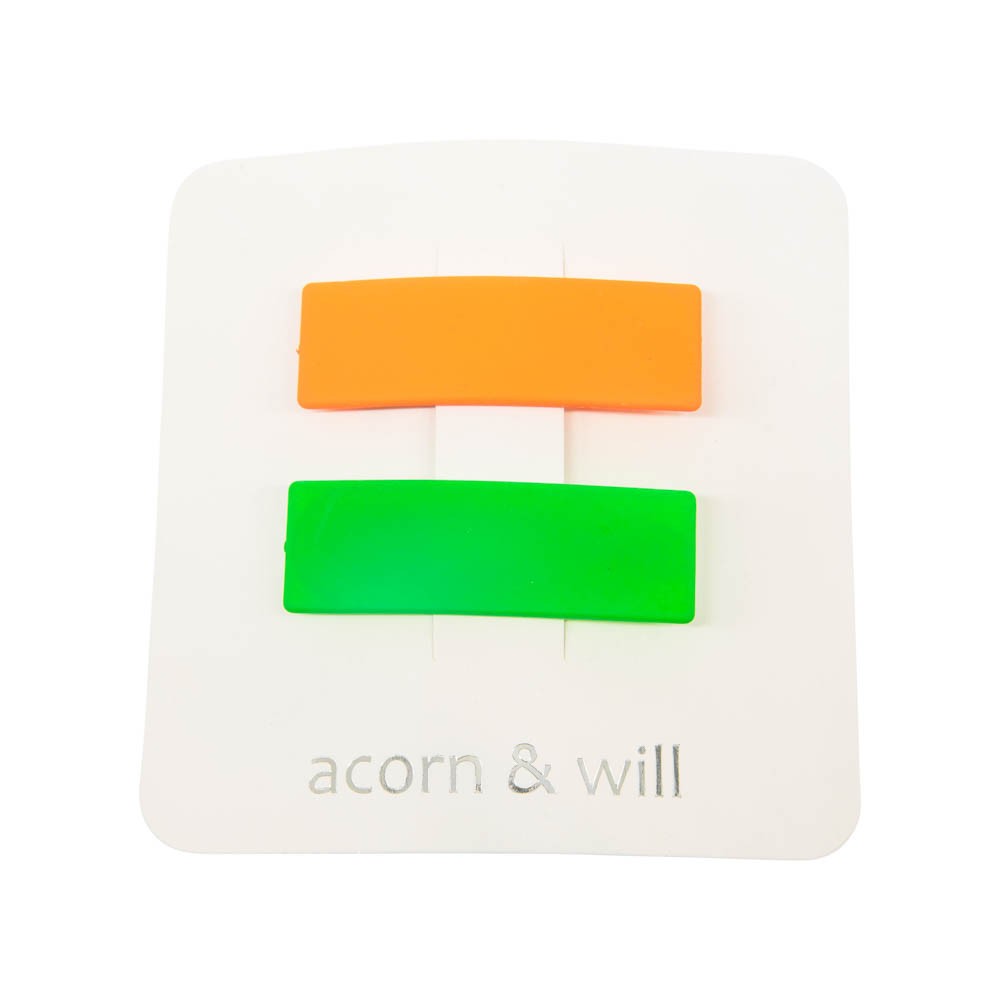 suede effect hair clips