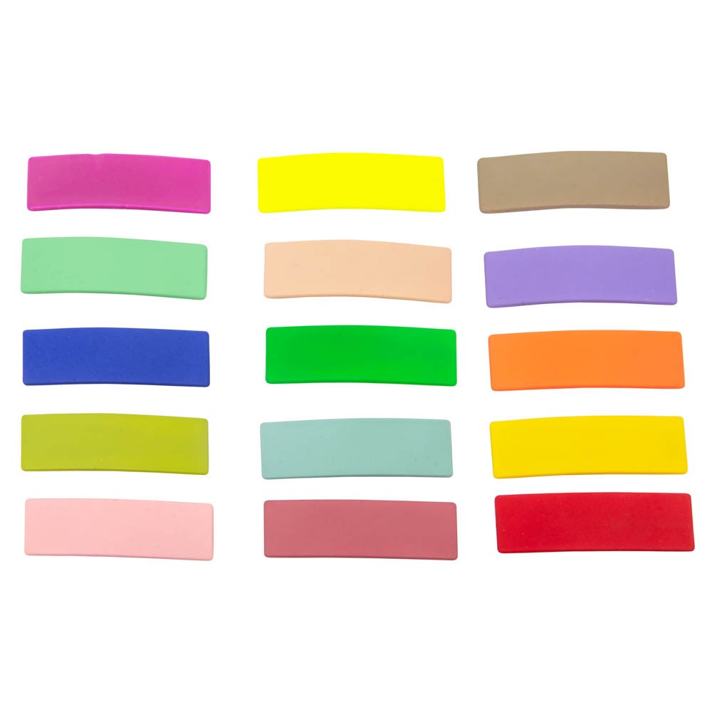 Suede effect hair clips- you pick your colours