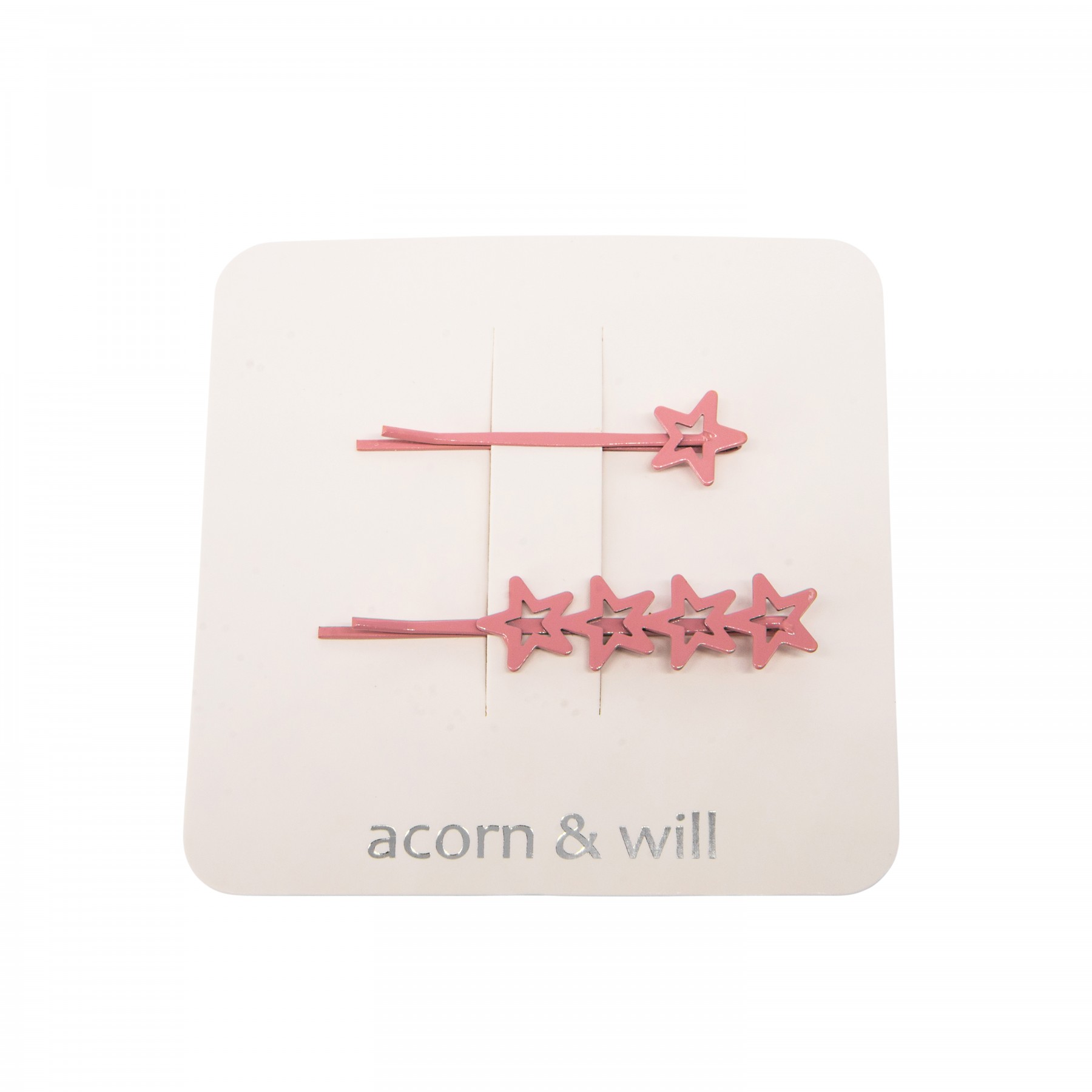 'stars' bobby pins- blush