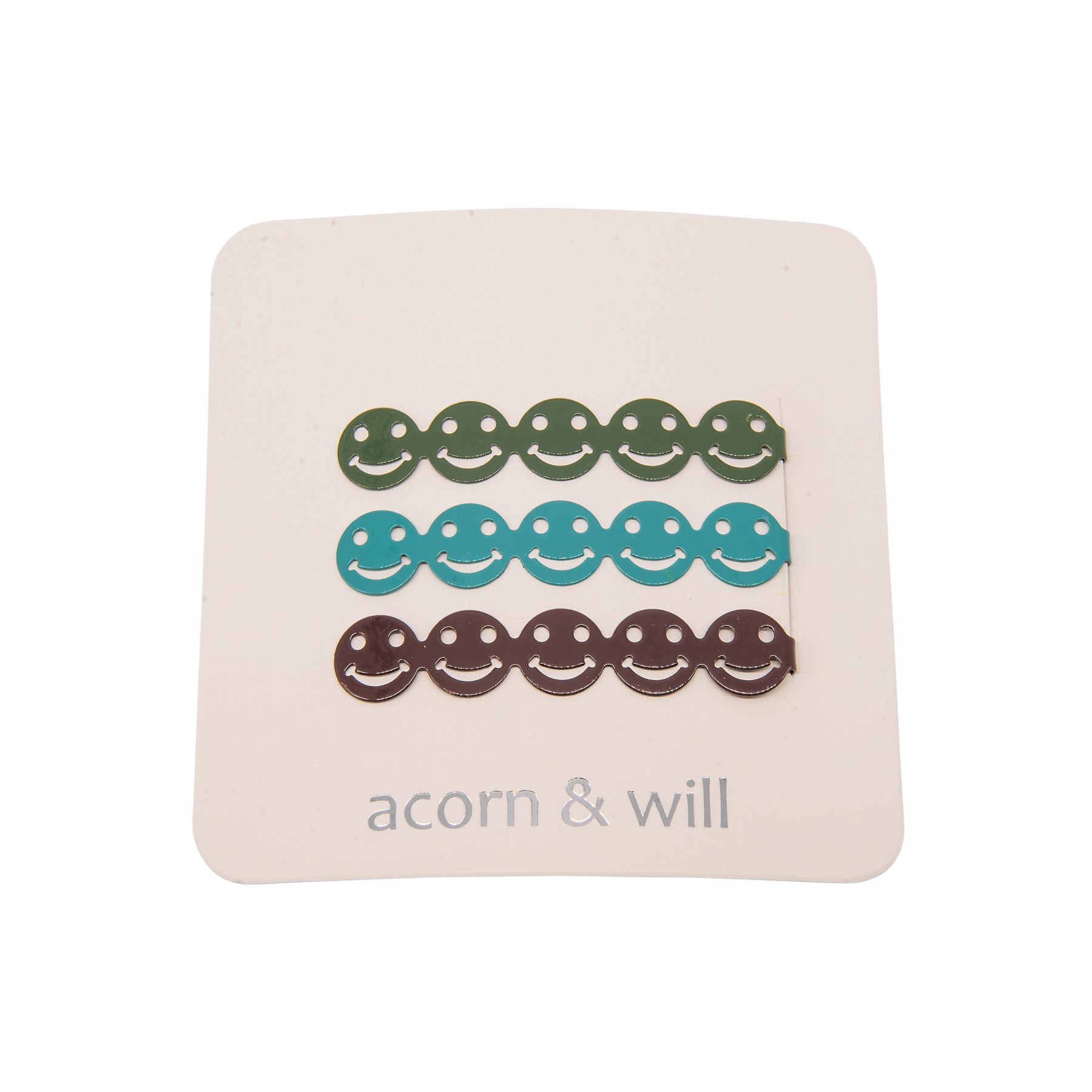 smiley face hair slides
