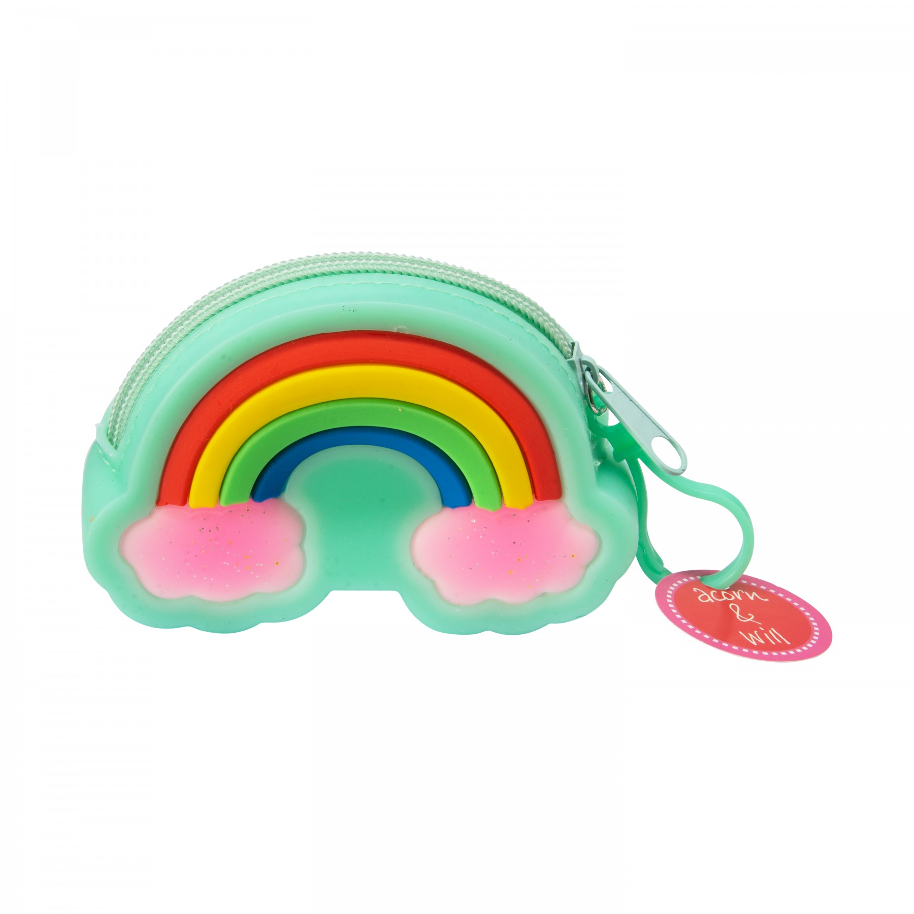 Rainbow purse- mint