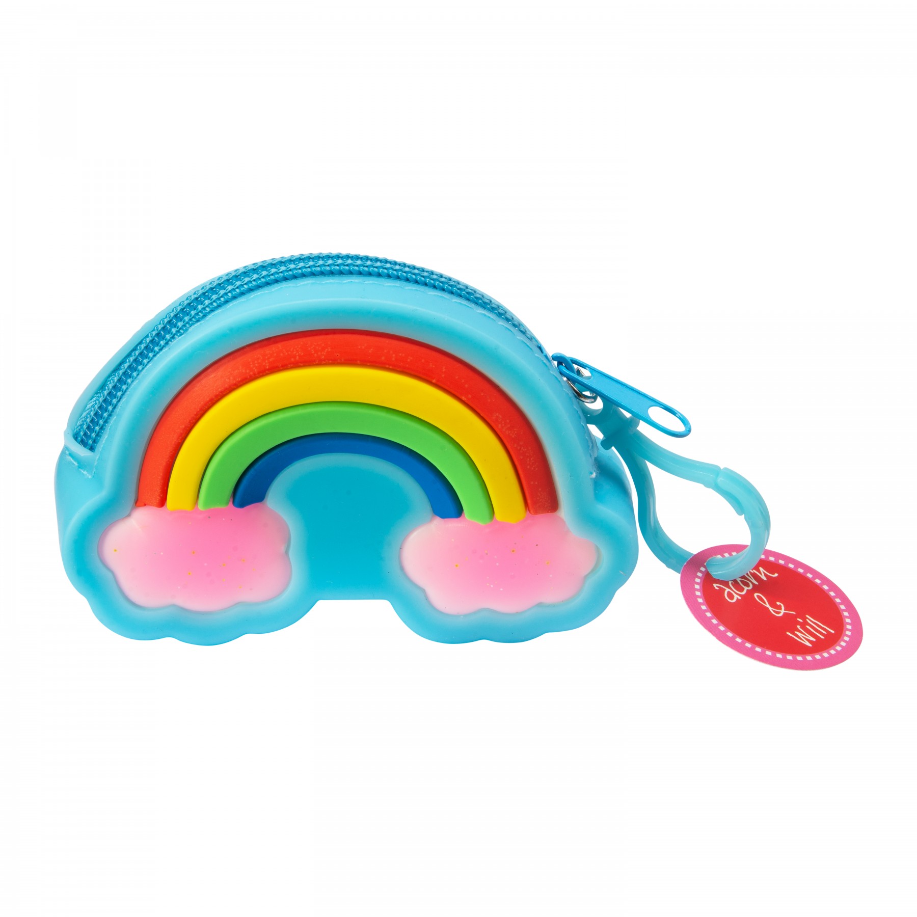 Rainbow purse- blue