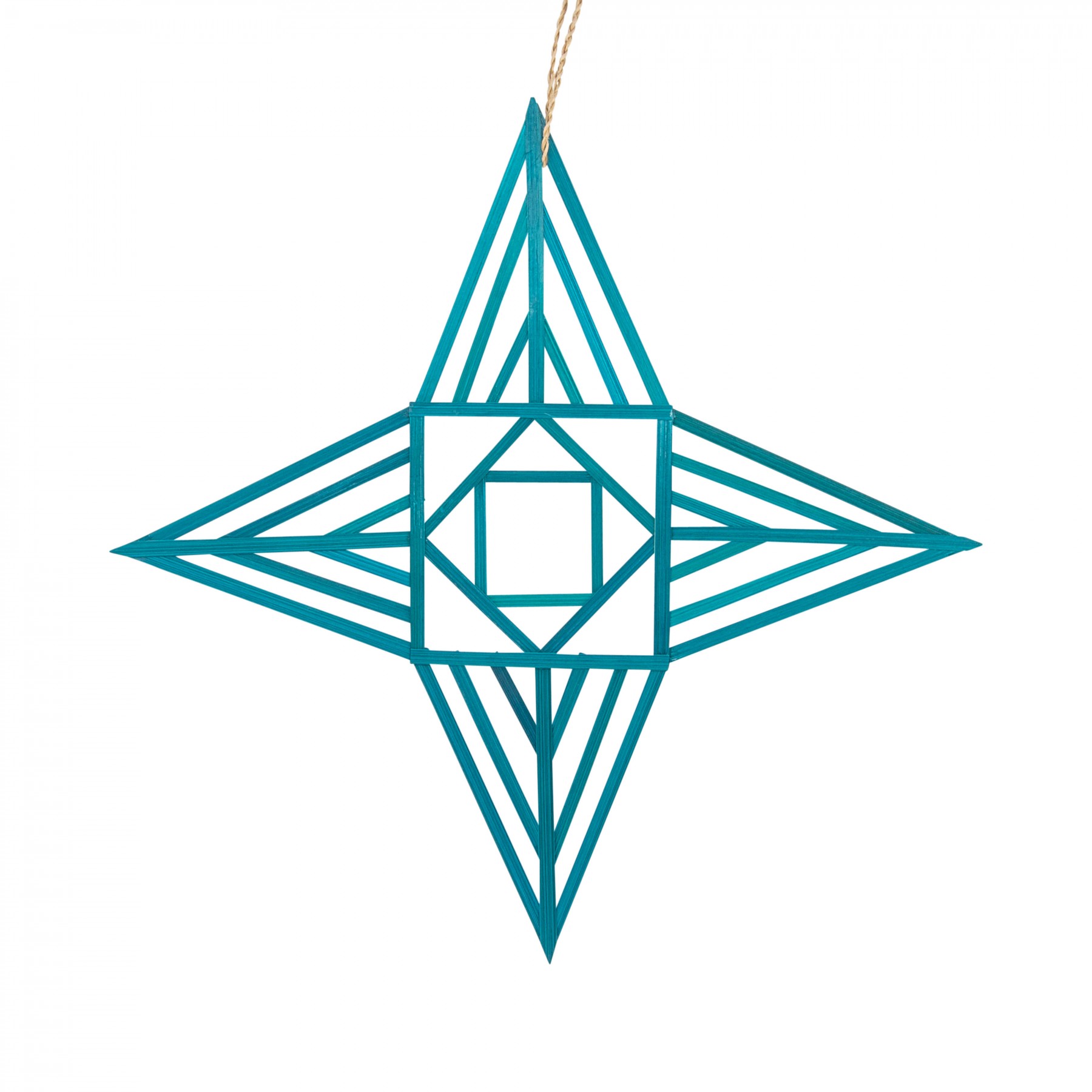 diamond star medium bamboo decoration