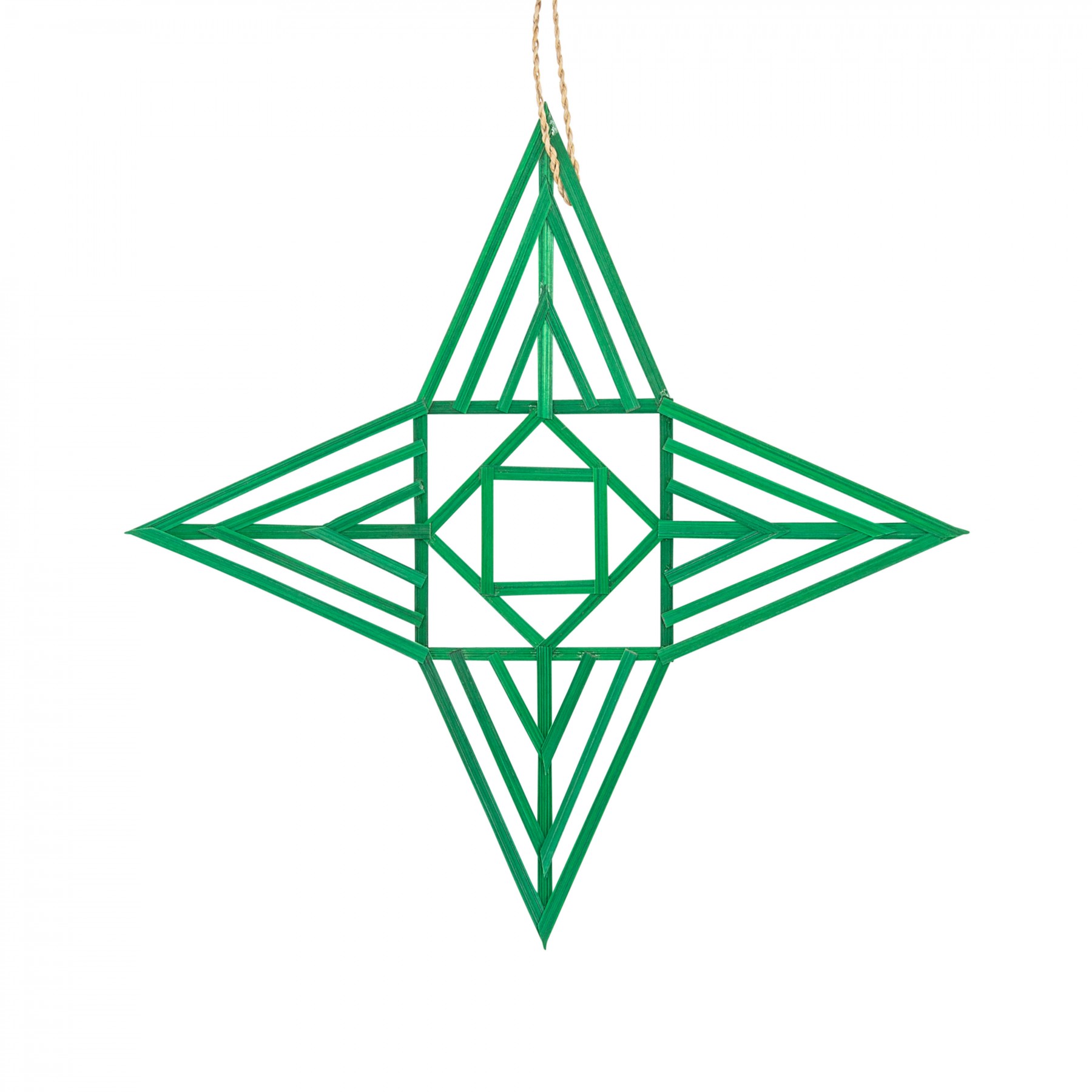 Diamond star medium bamboo decoration