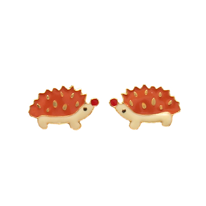 zack hedgehog earrings