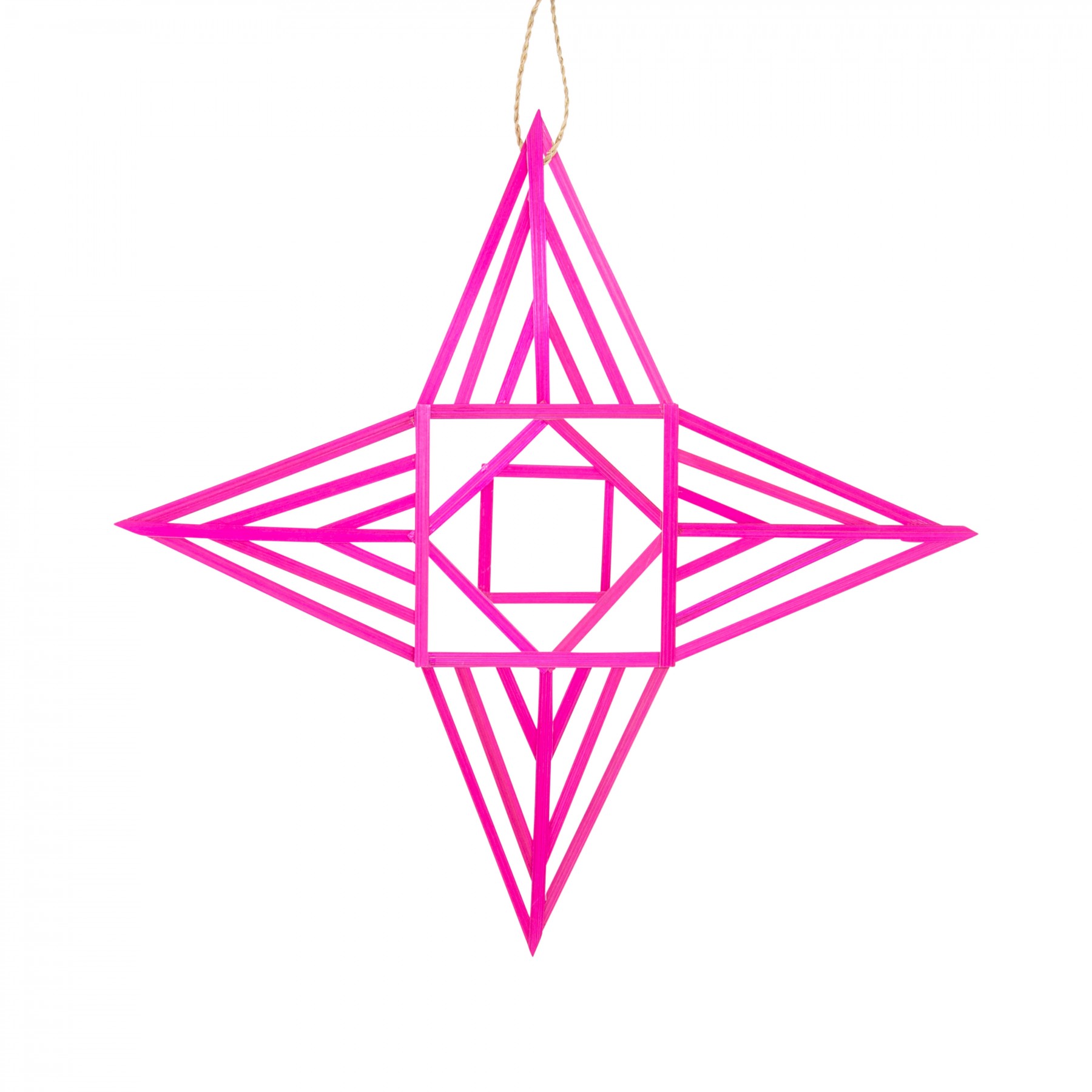 diamond star medium bamboo decoration