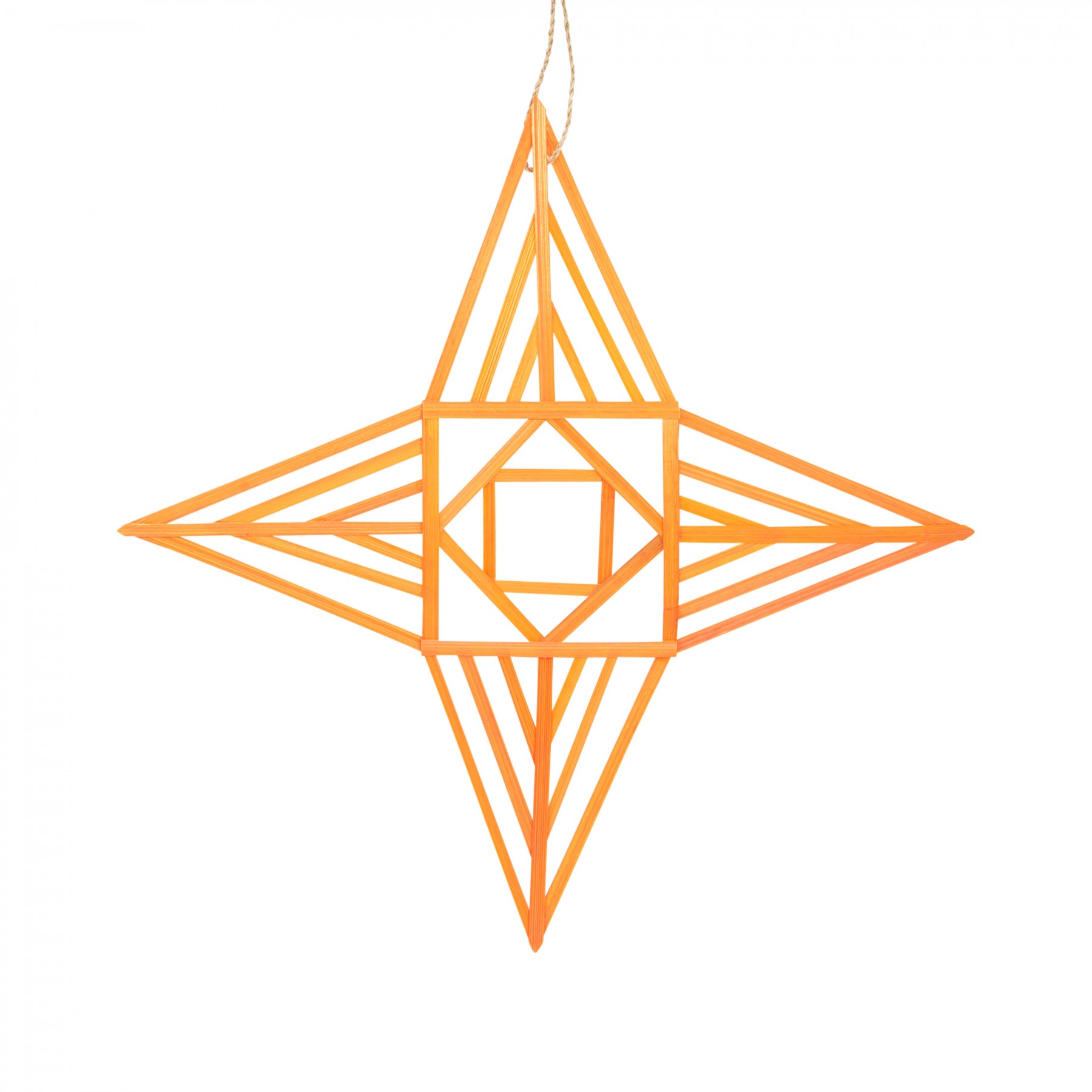 Diamond star medium bamboo decoration
