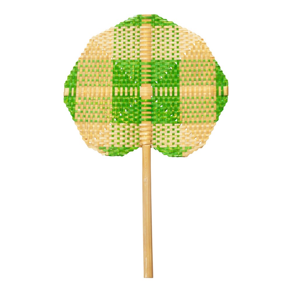 Lacquered bamboo fan