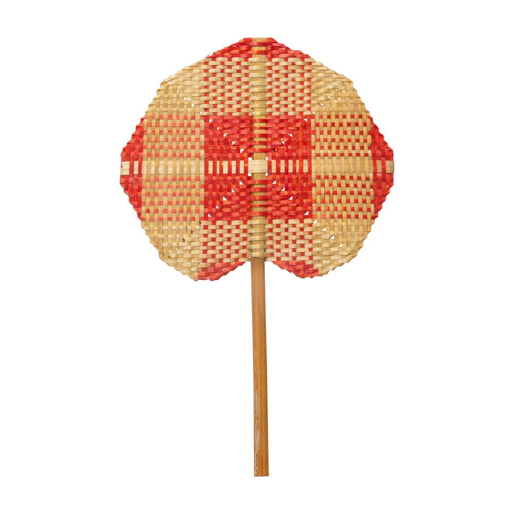 Lacquered bamboo fan