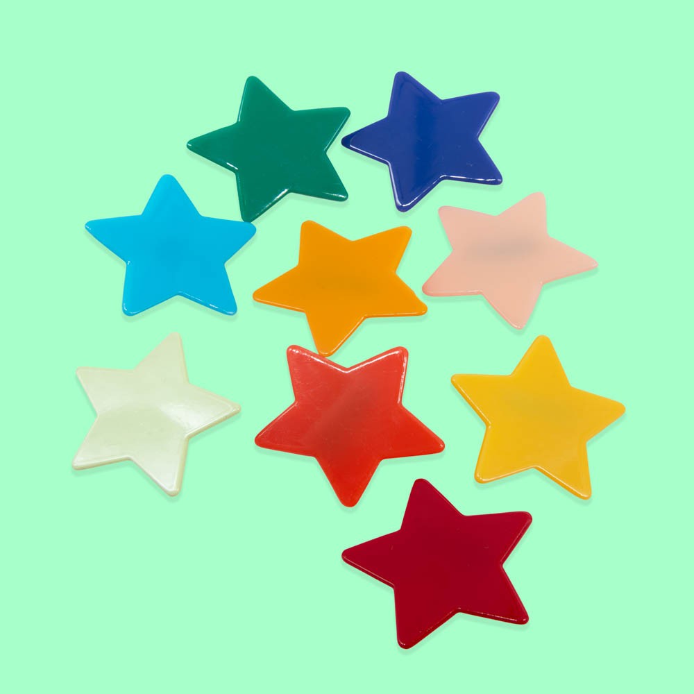 duo of stars hair clips