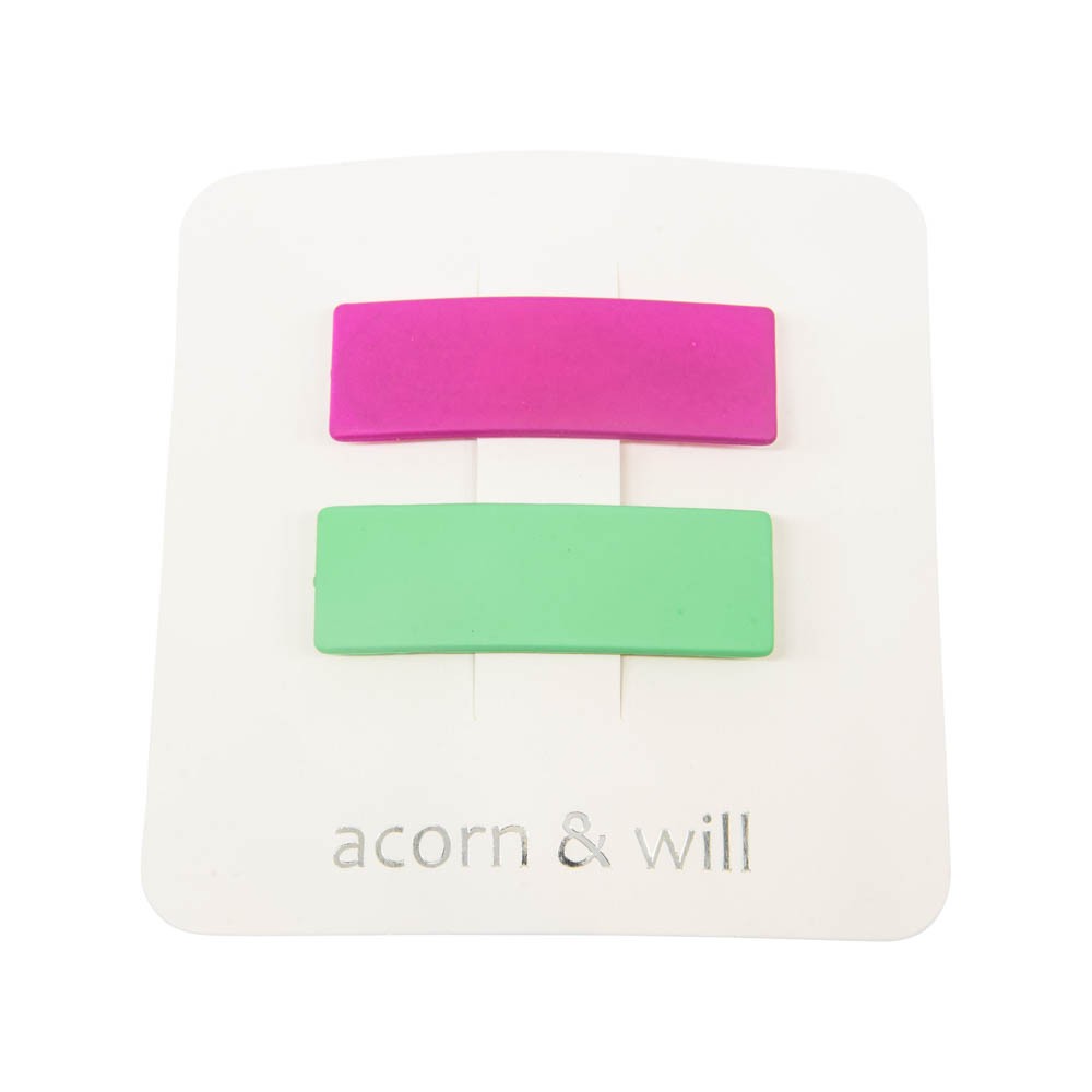 Suede effect hair clips