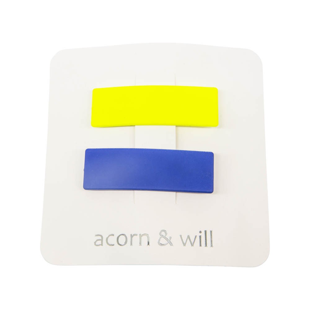 suede effect hair clips