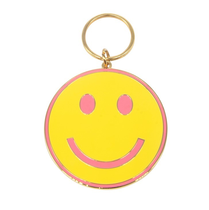 Smiley face key ring