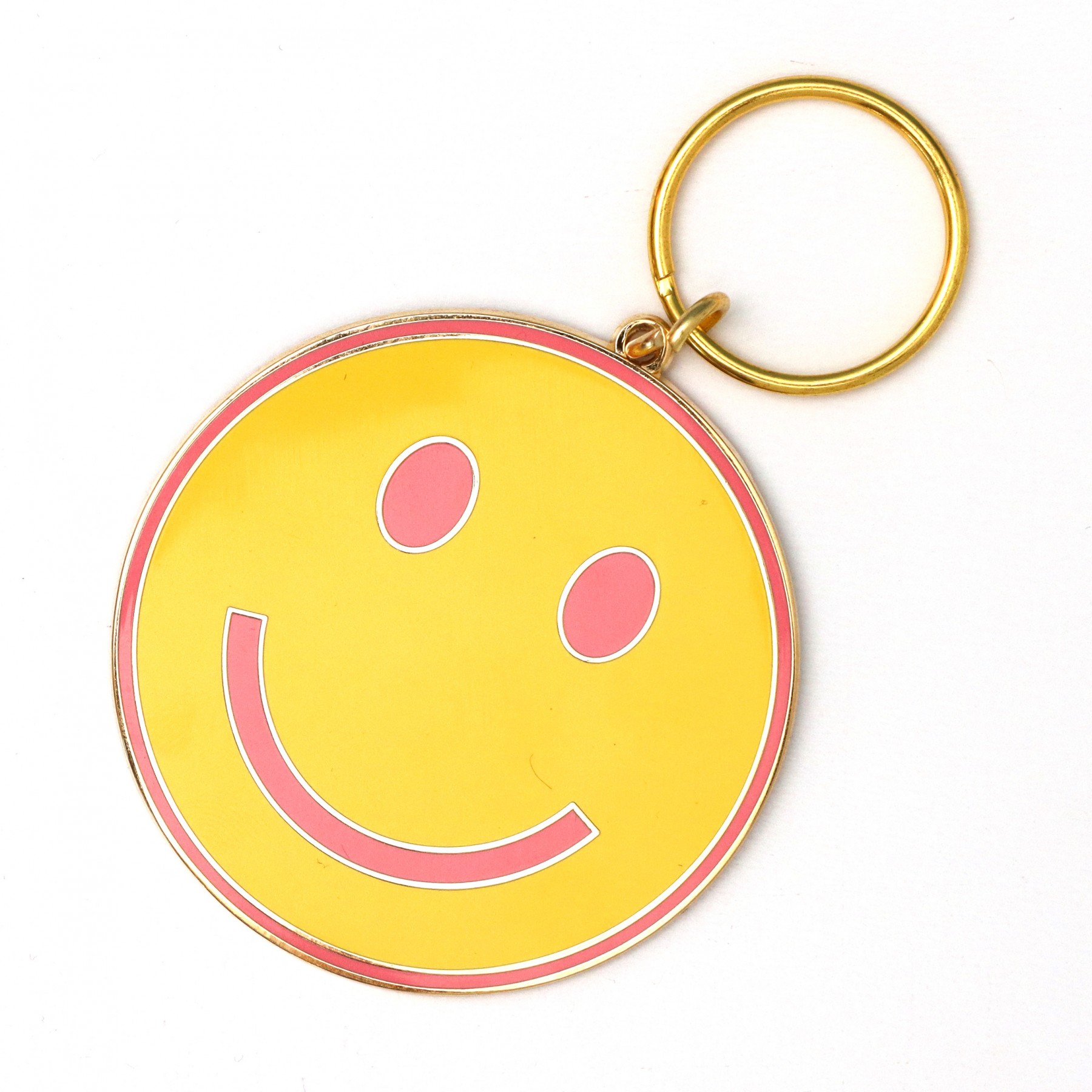 Smiley face key ring
