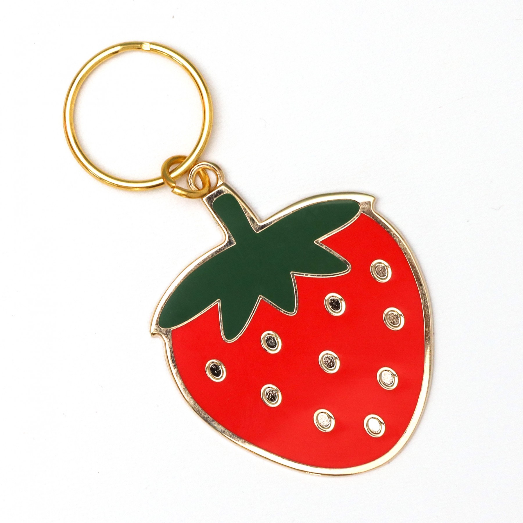 Strawberry key ring